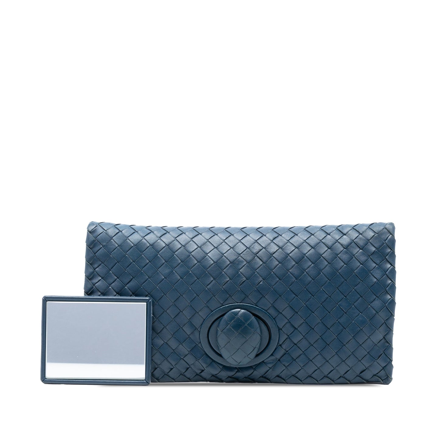 Bottega Veneta Nappa Intrecciato Turn Lock Clutch