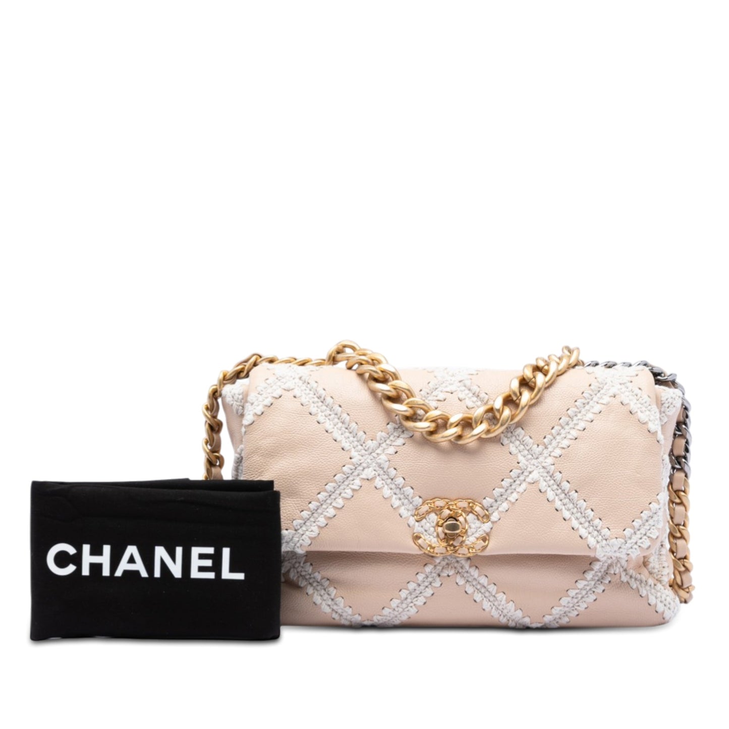 Chanel Large Crochet Calfskin 19 Flap