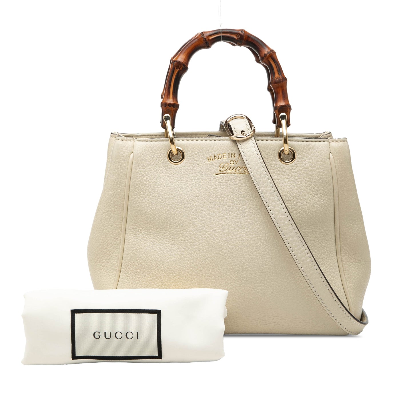 Gucci Mini Calfskin Bamboo Shopper Satchel