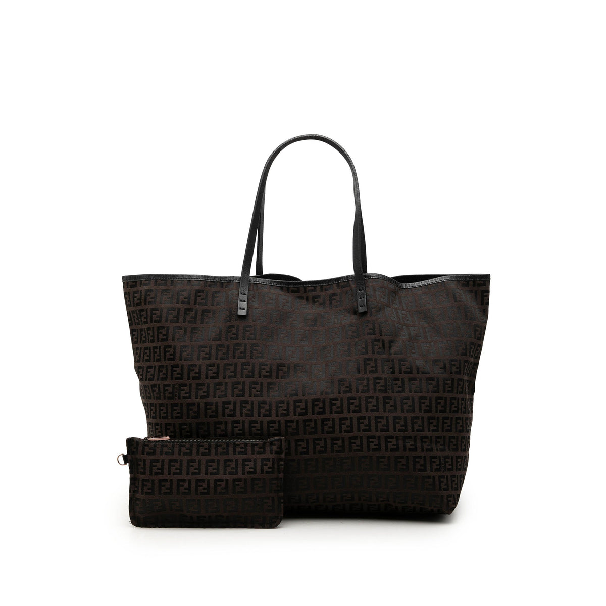 Fendi Medium Zucchino Canvas Roll Tote