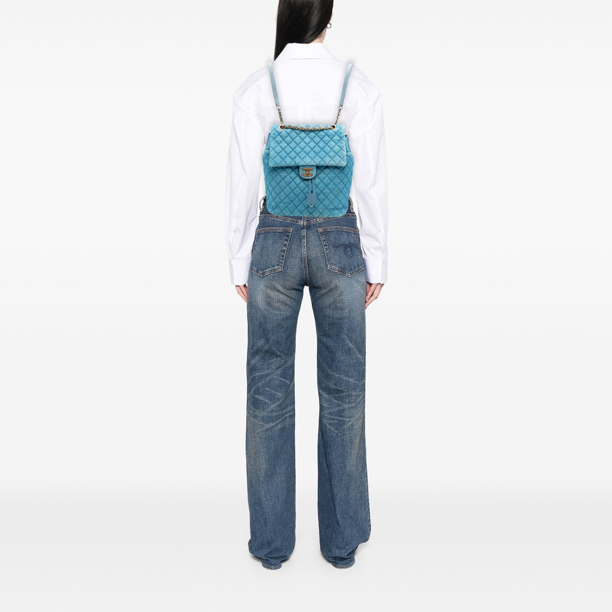 Chanel Large Denim Urban Spirit Backpack