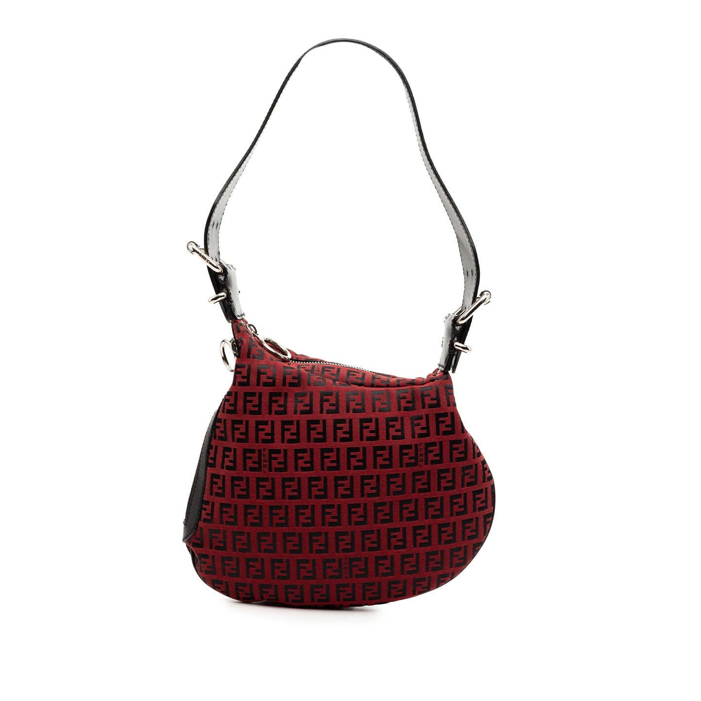 Fendi Zucchino Canvas Oyster Hobo