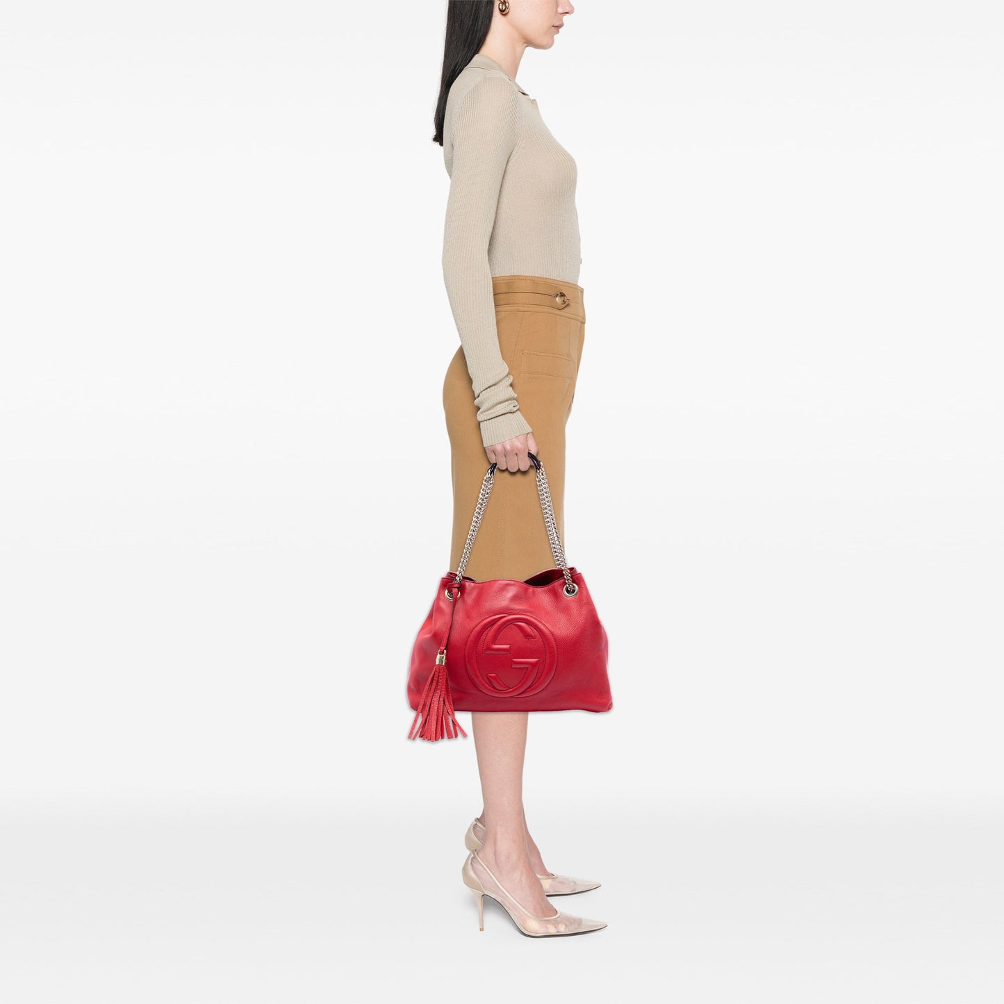 Gucci Medium Calfskin Soho Chain Tote