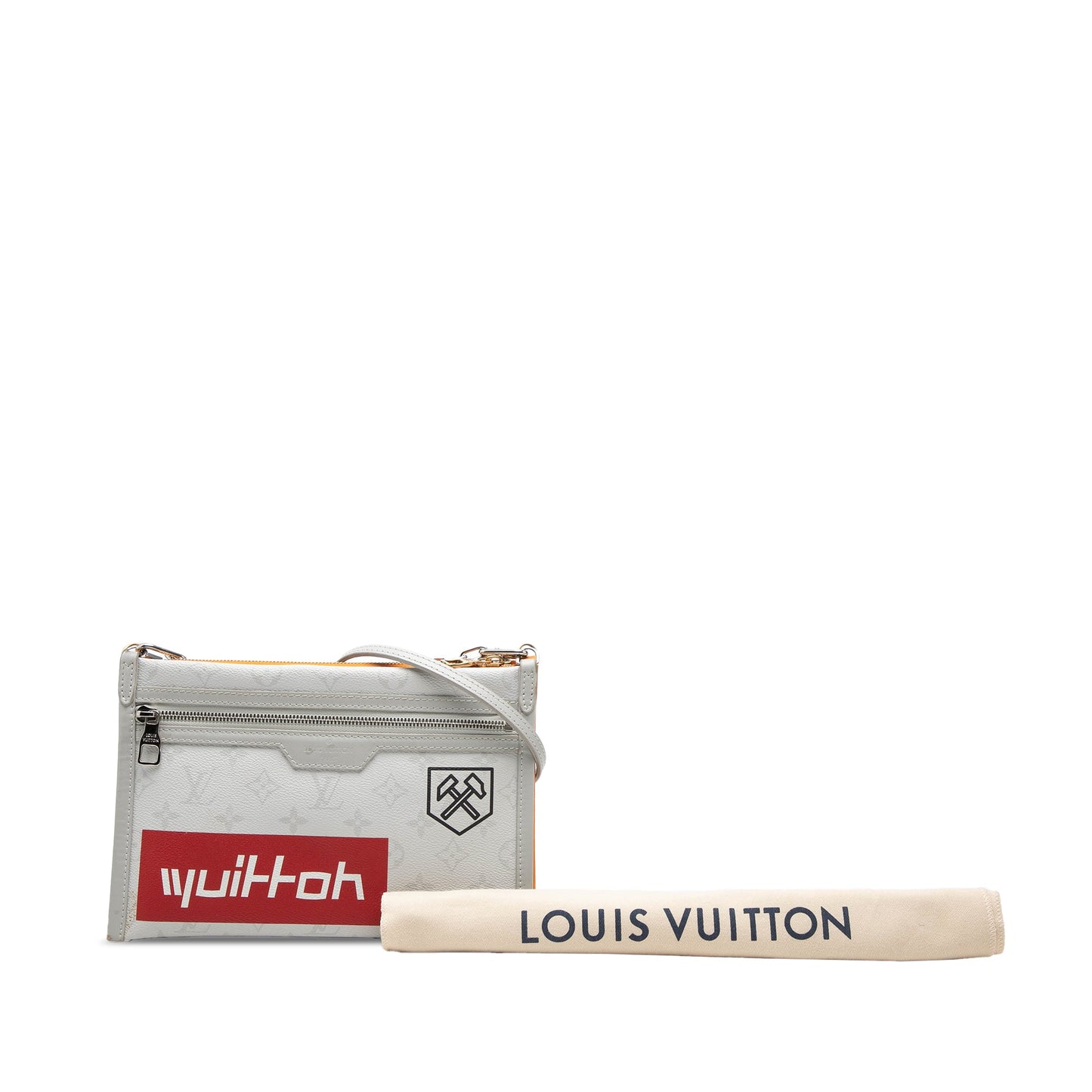 Louis Vuitton Monogram Antartica Double Flat Messenger