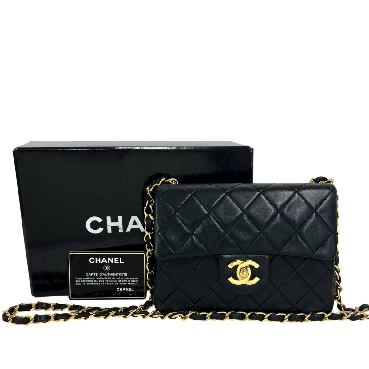 Chanel Mini Square Classic Lambskin Single Flap