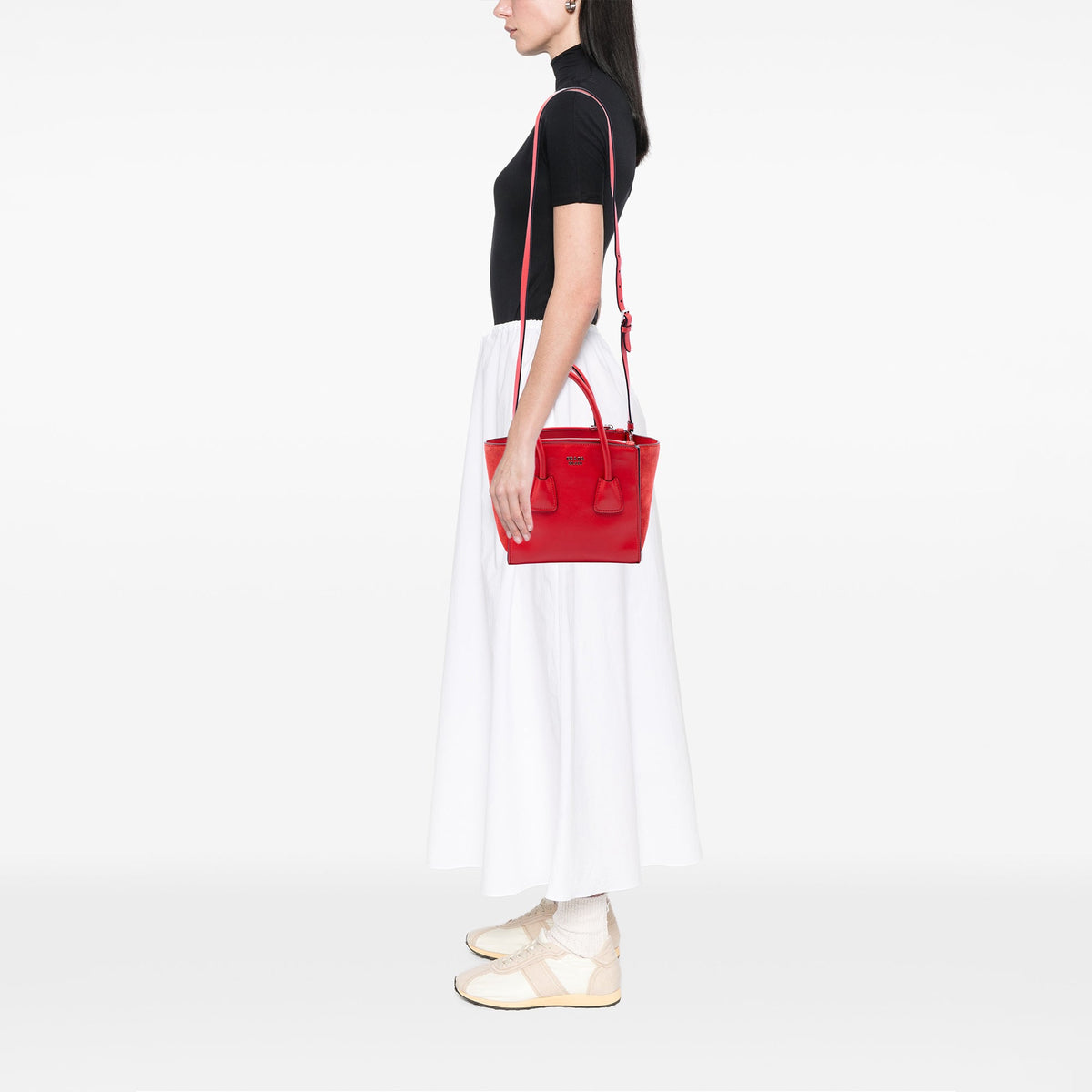 Prada Small Glace Calf Twin Pocket Satchel