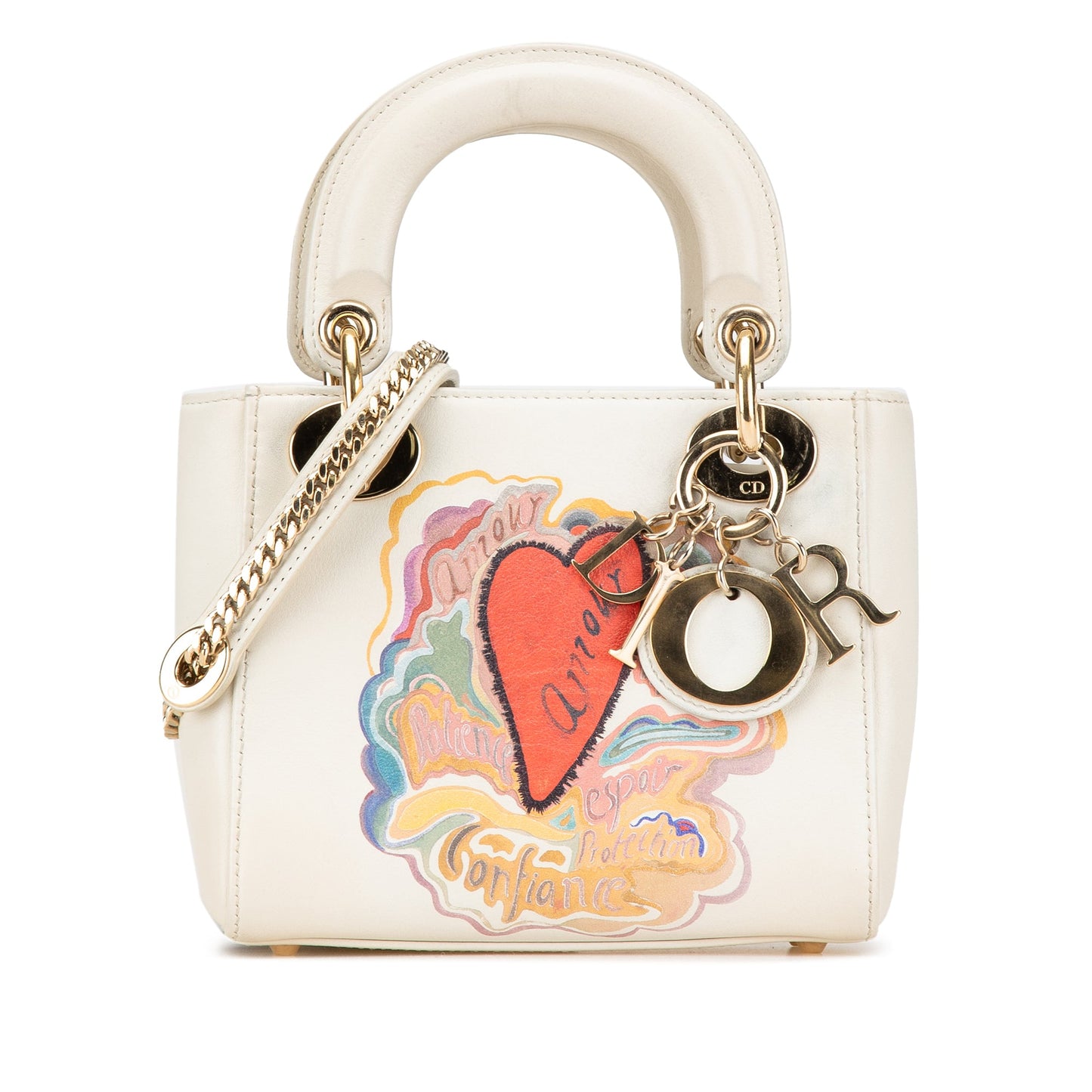 Dior DiorAmour Niki De Saint Phalle Mini Calfskin Sequins Lady Dior