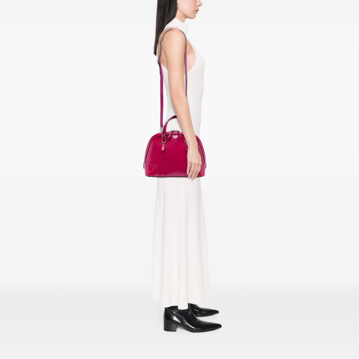Gucci Small Microguccissima Patent Nice Dome Satchel