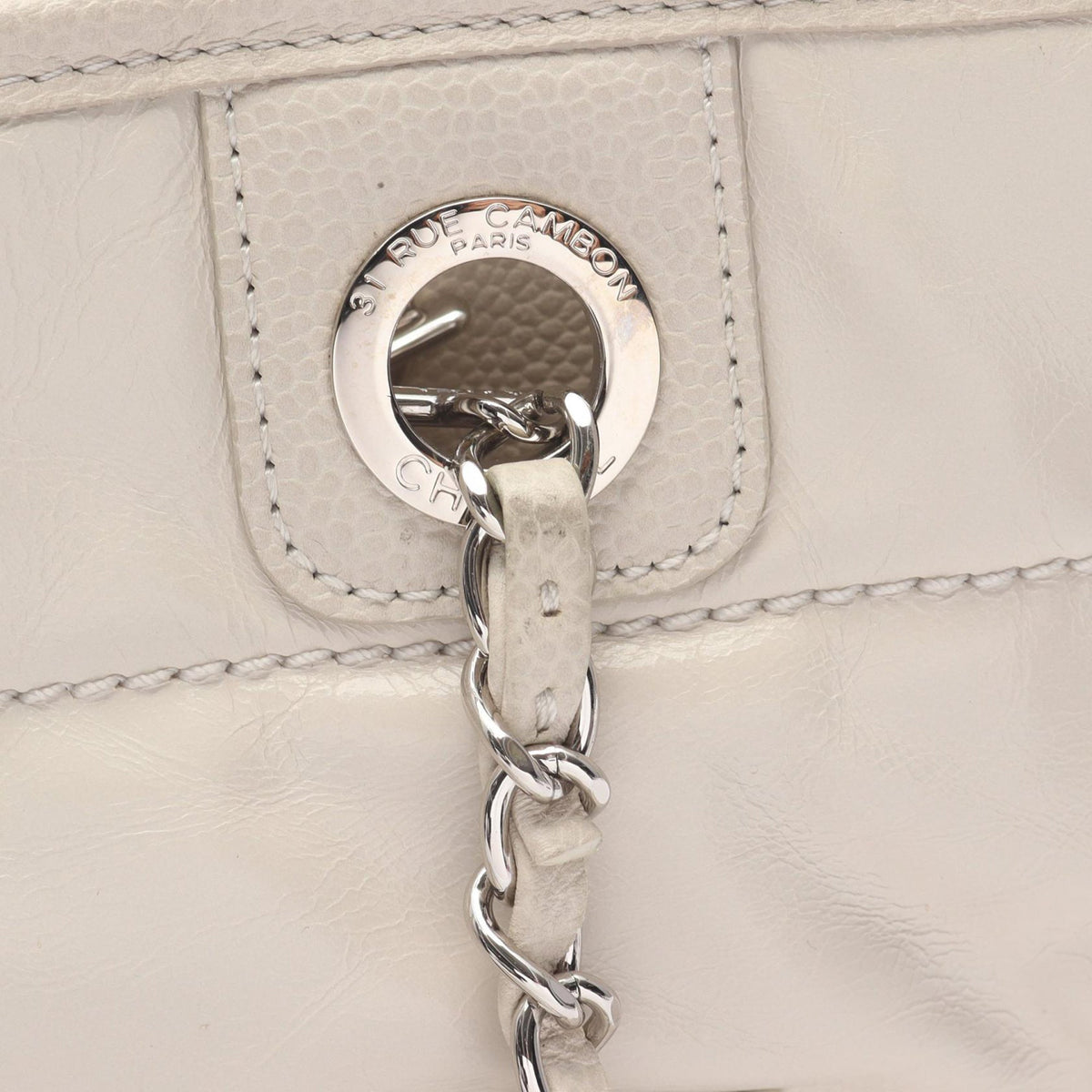 Chanel Small Glazed Calfskin Deauville Tote