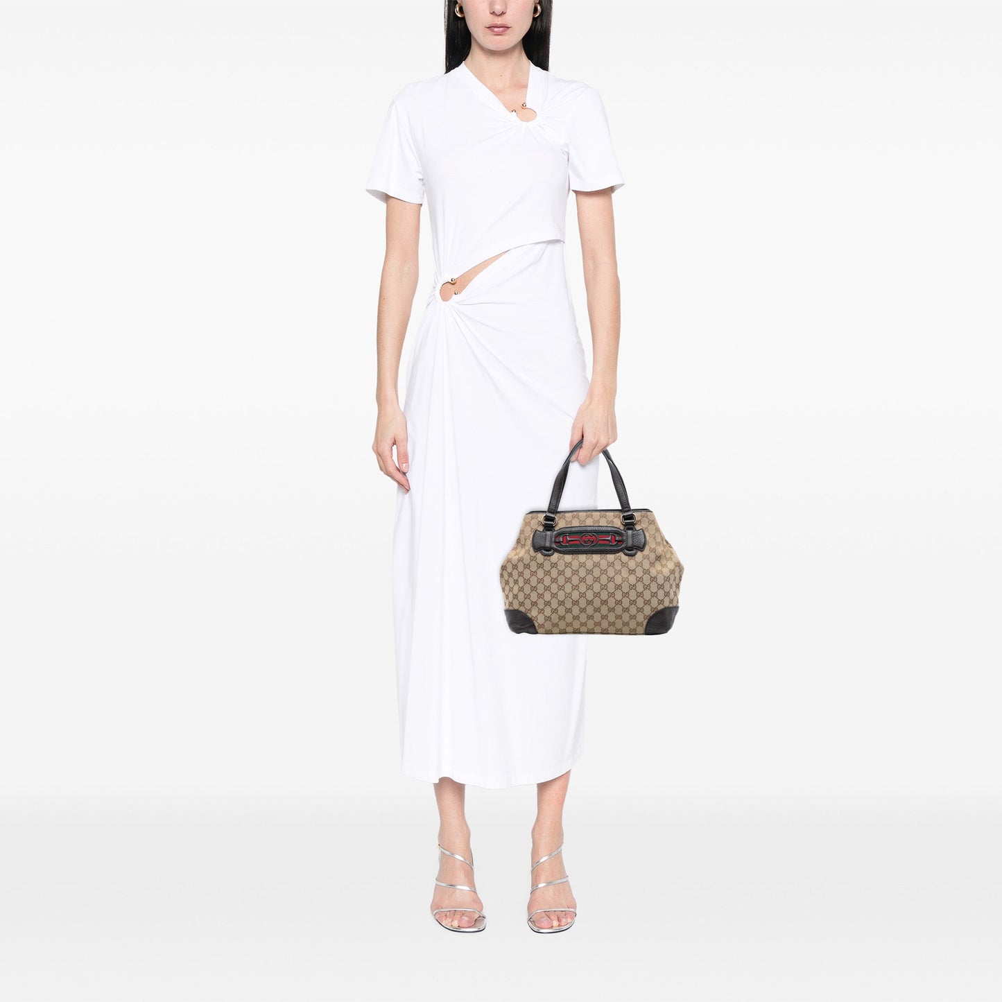 Gucci GG Canvas Web Dressage Tote