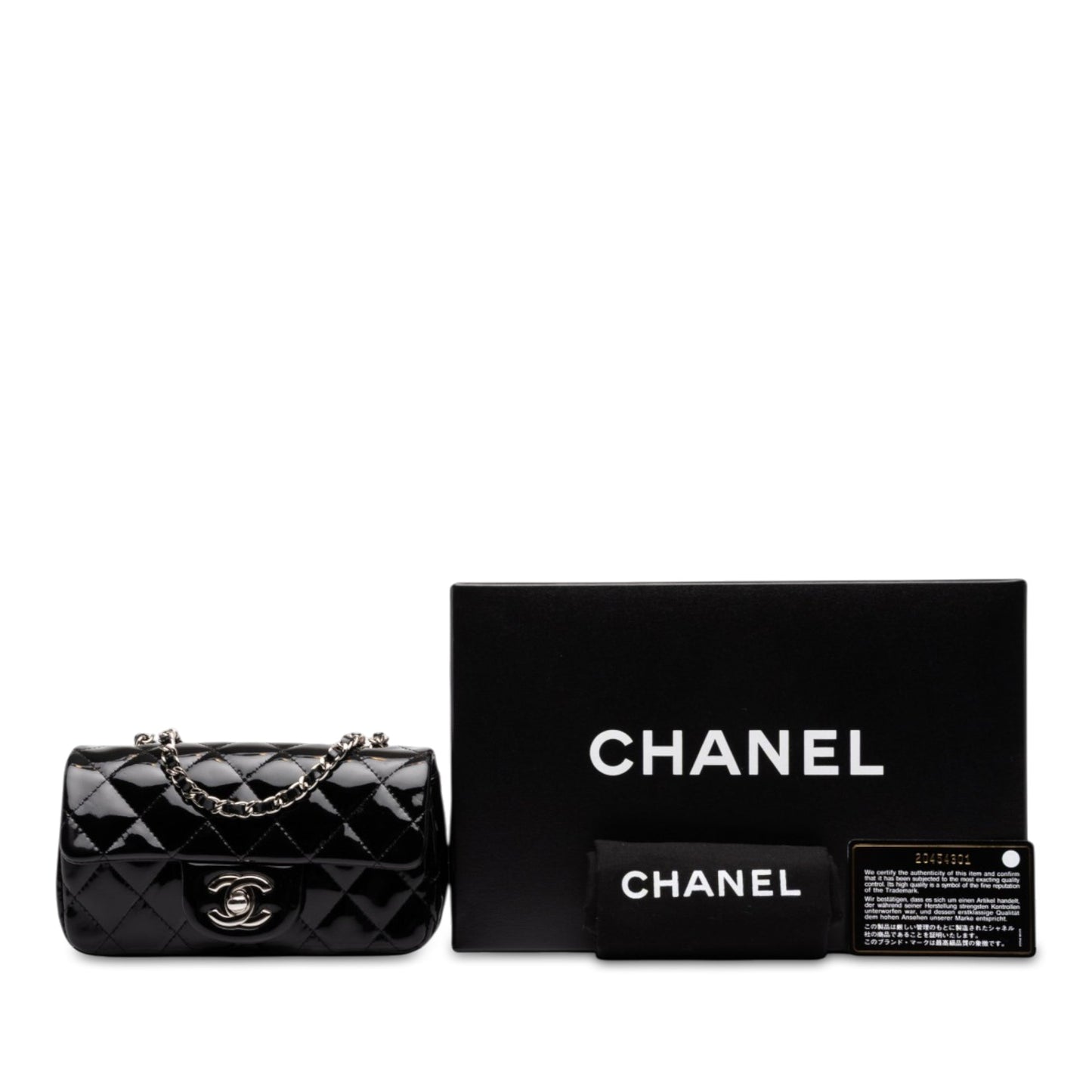 Chanel Extra Mini Rectangular Classic Patent Single Flap