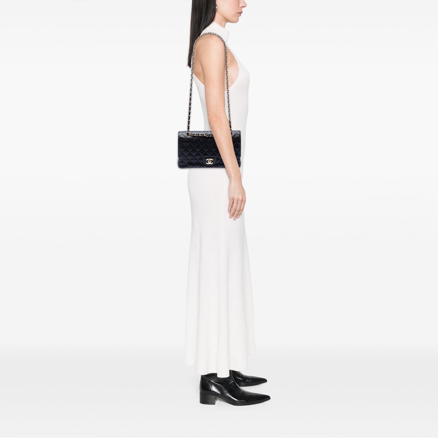 Chanel Medium Classic Caviar Double Flap