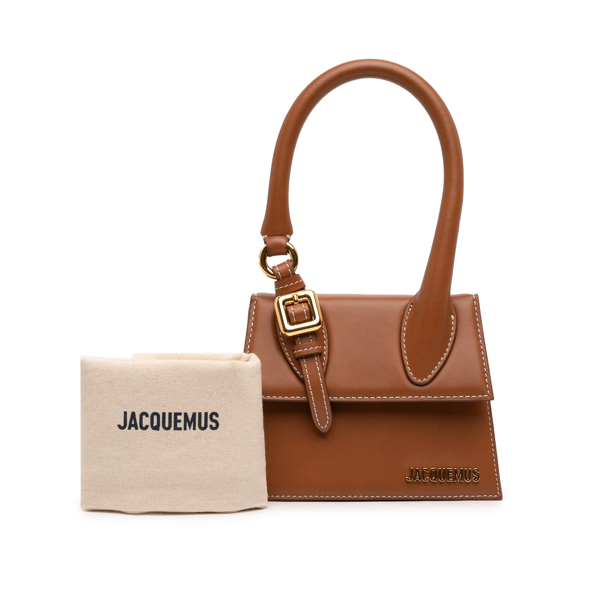 Jacquemus Leather Le Chiquito Moyen Boucle