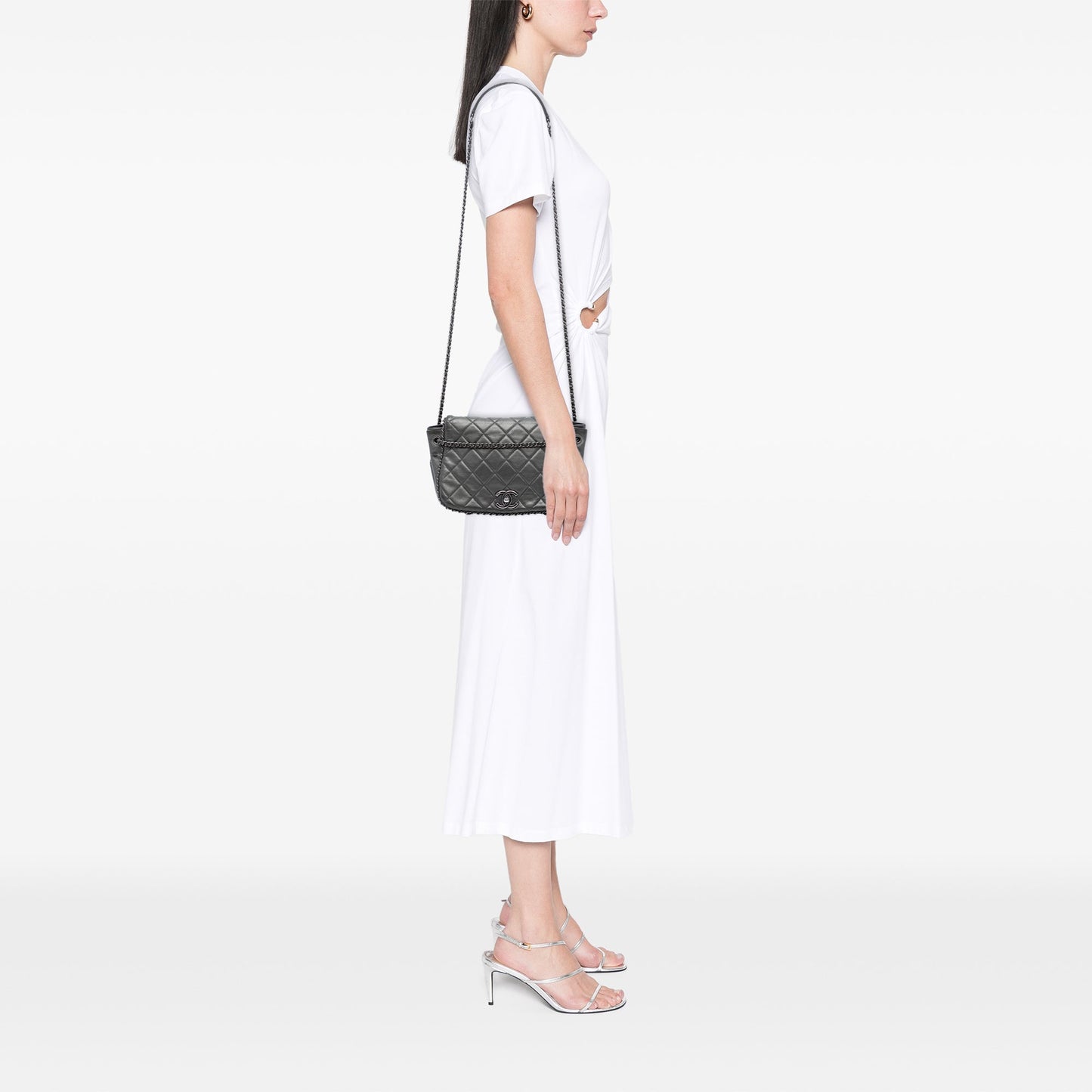 Chanel Small Quilted Calfskin CC Enchained Accordion Flap