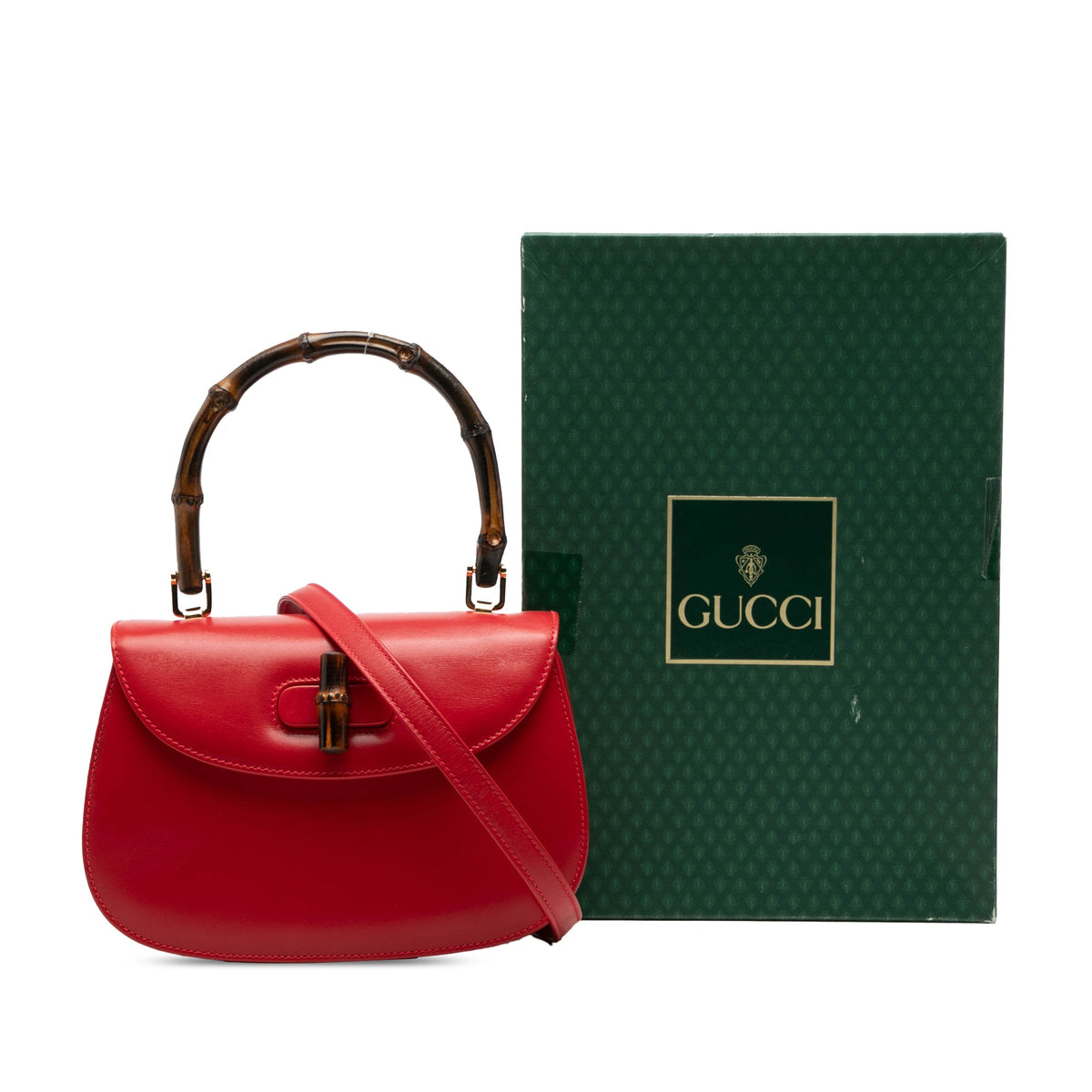 Gucci Small Calfskin Bamboo Night