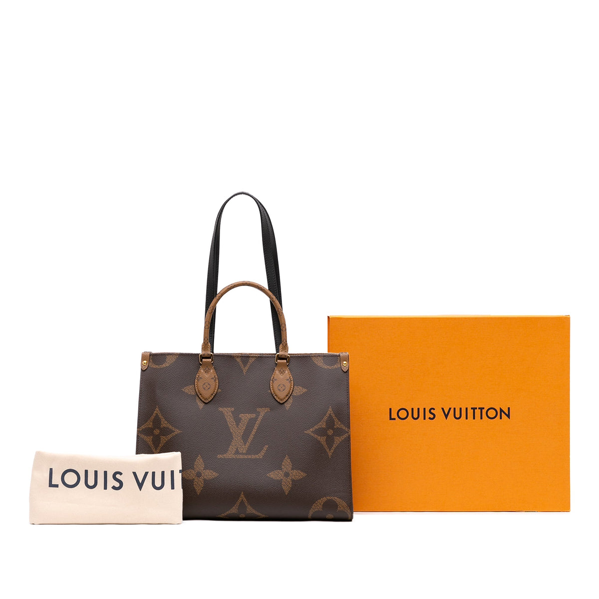 Louis Vuitton Monogram Reverse Giant OnTheGo MM — Brown