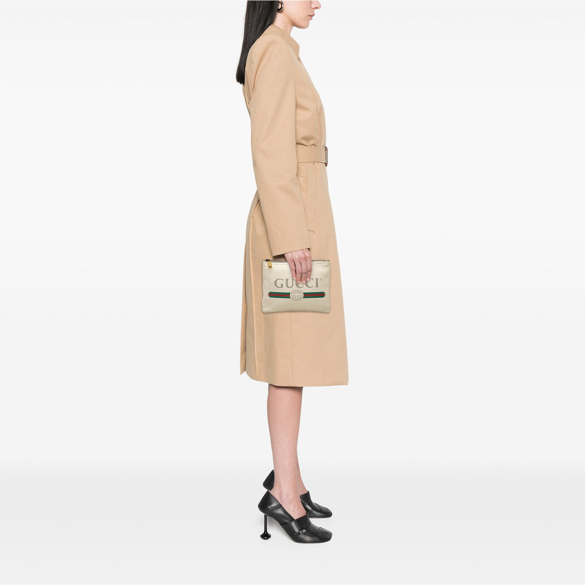 Gucci Leather Gucci Logo Clutch