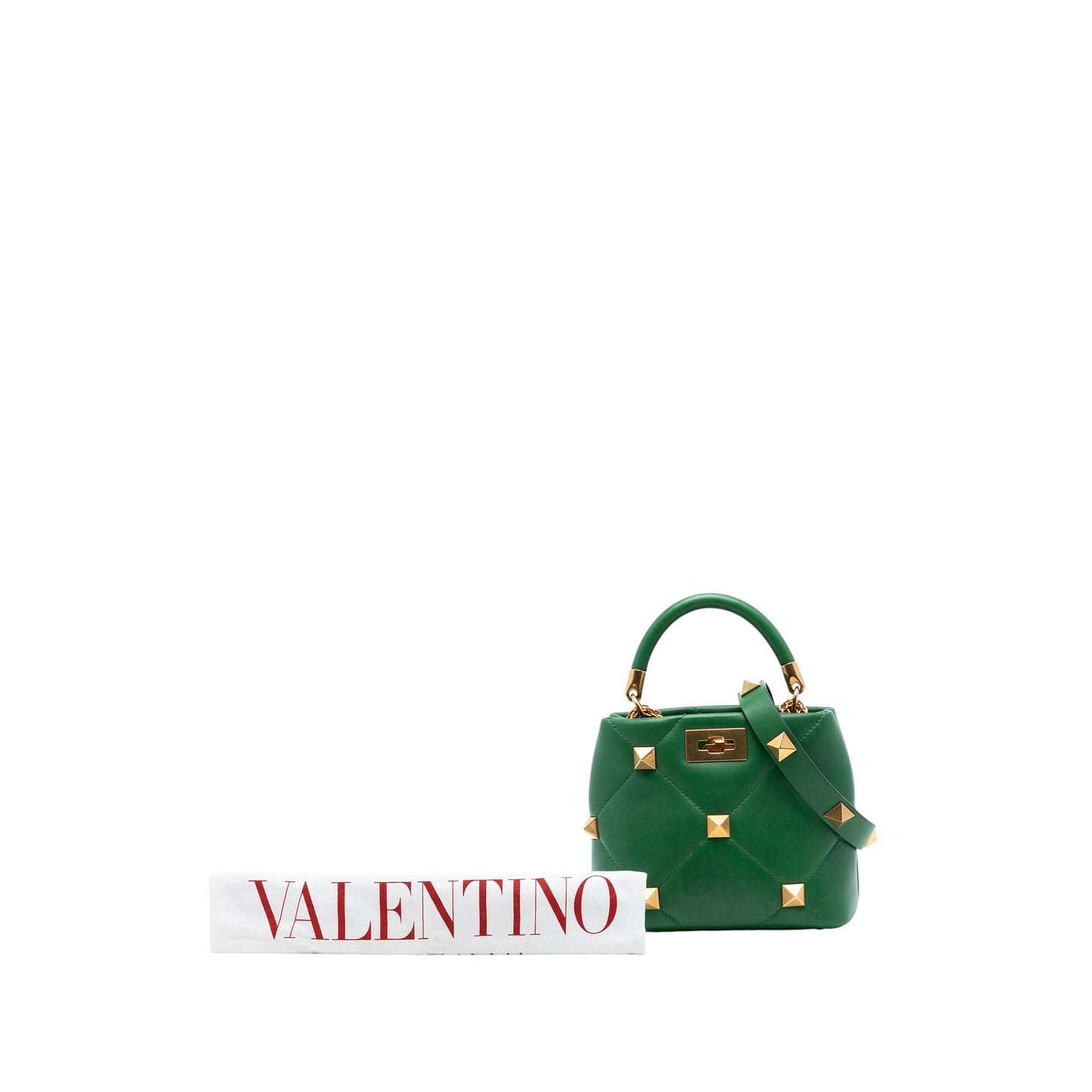 Valentino Small Nappa Roman Stud The Handle Bag