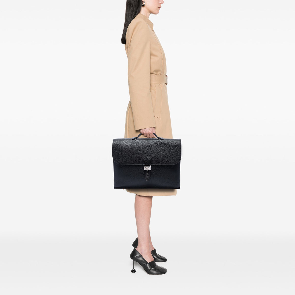 Hermès Togo Sac a Depeches 41 — Black
