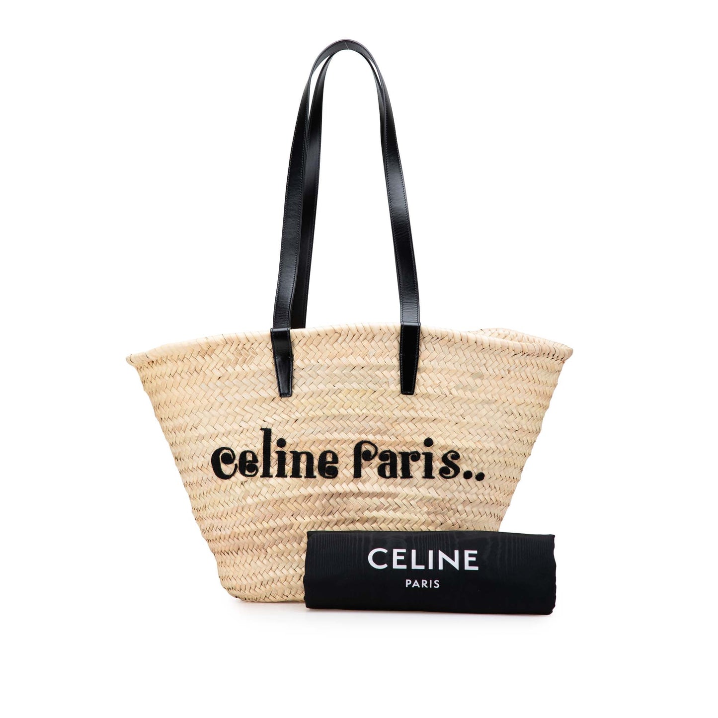 Celine Raffia Classic Panier Tote