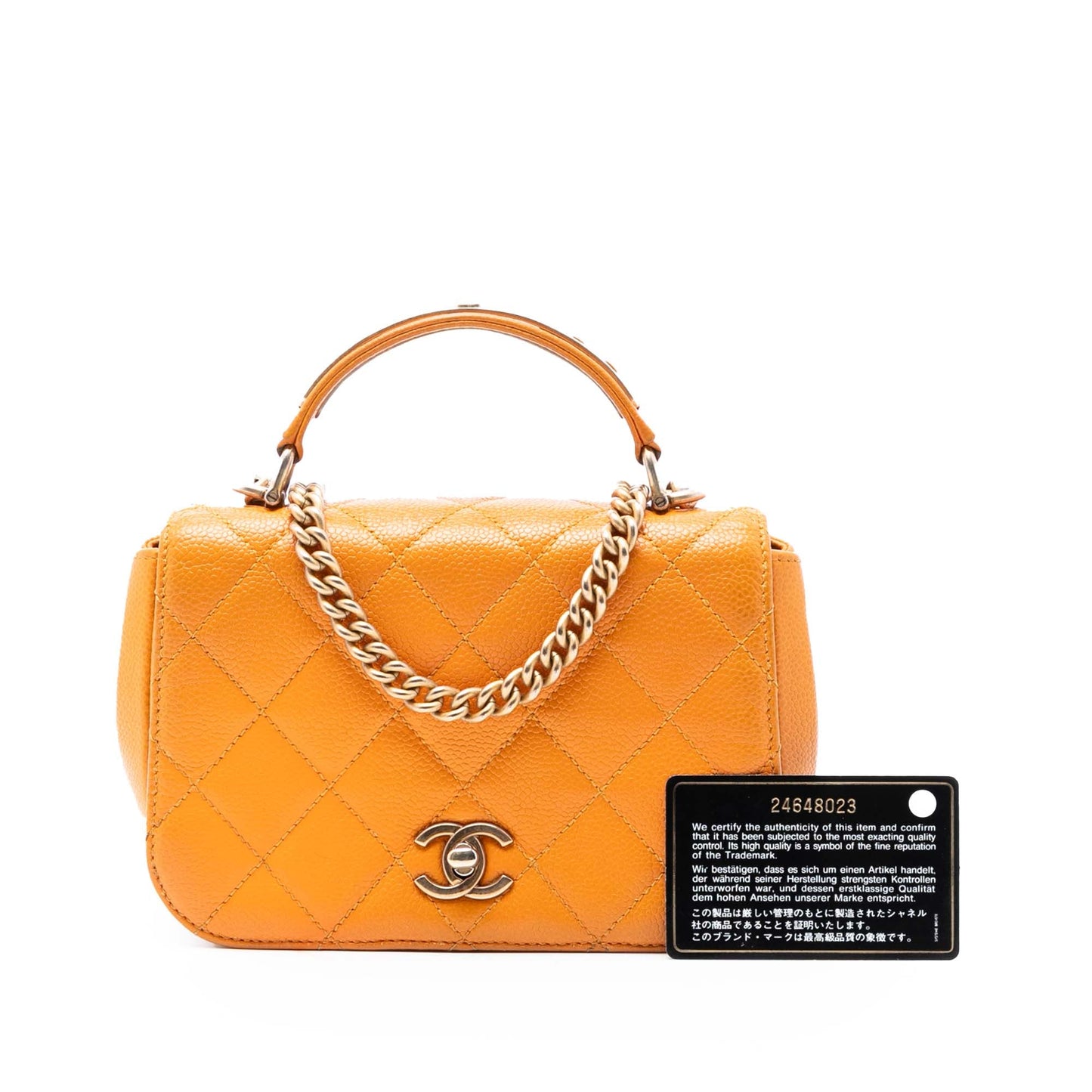Chanel Mini Quilted Caviar Carry Around Flap