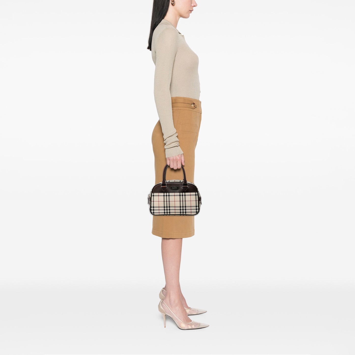 Burberry House Check Canvas Handbag
