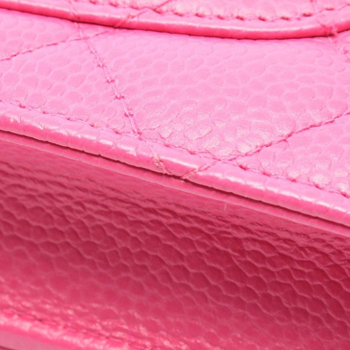 Chanel CC Quilted Caviar Wallet on Chain