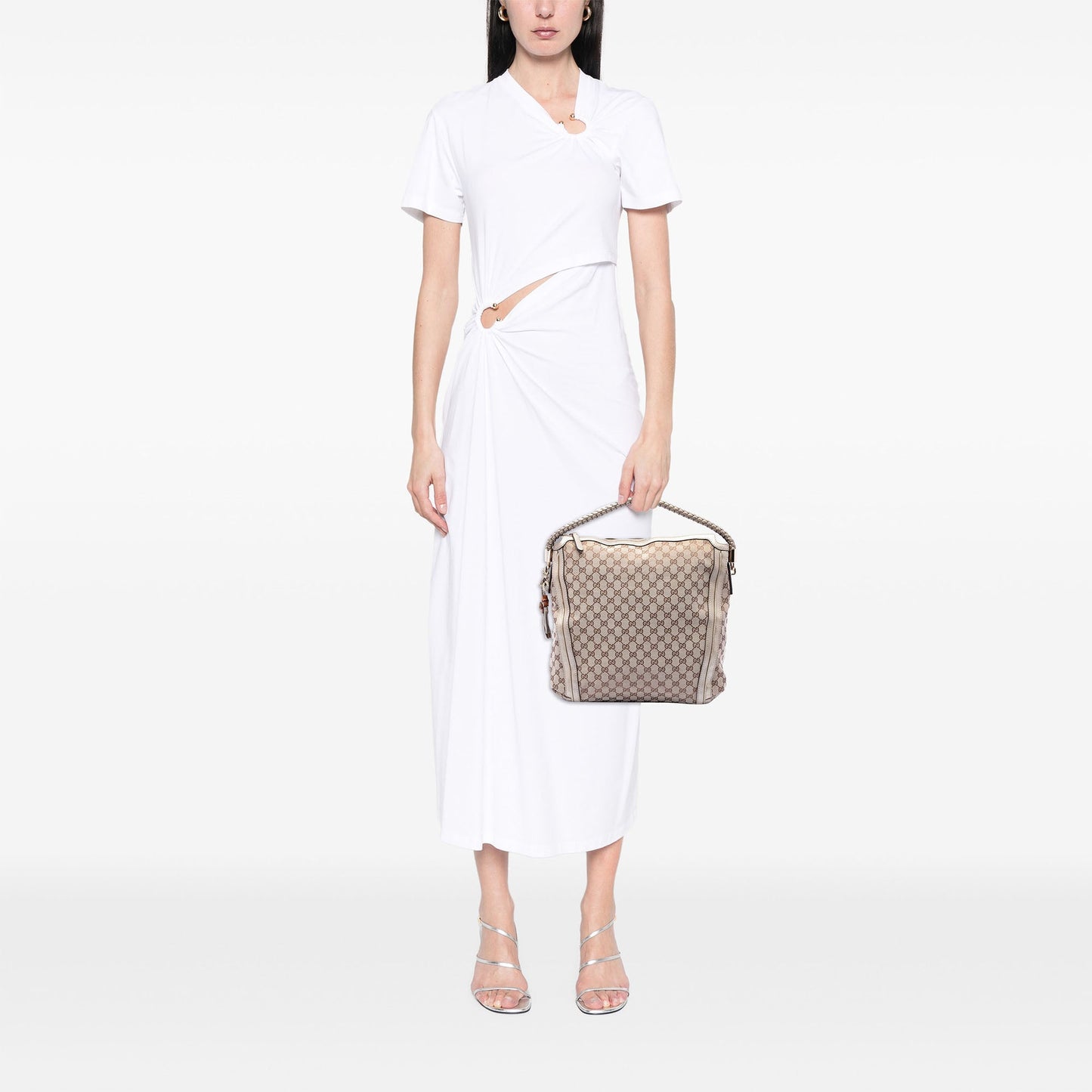 Gucci Large GG Canvas Bella Tote