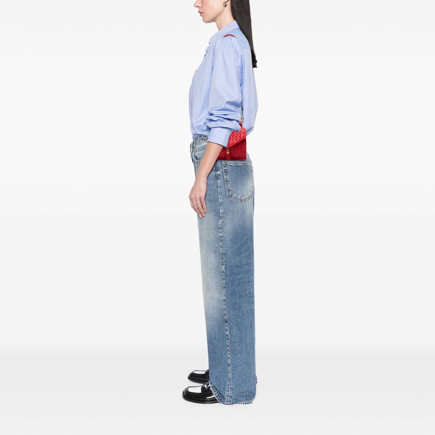 Bottega Veneta Nappa Intrecciato Tassel Shoulder Bag