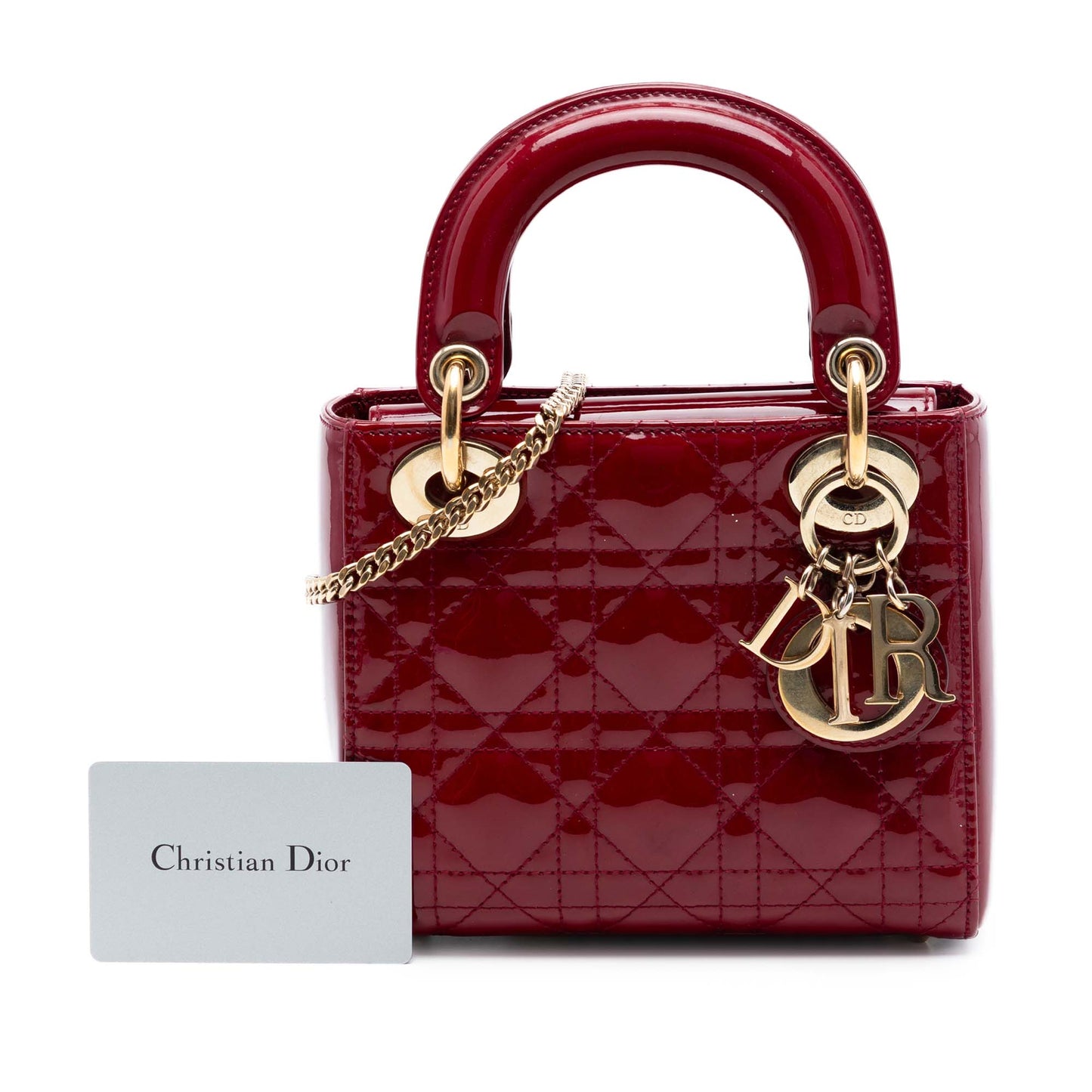 Dior Mini Patent Cannage Lady Dior