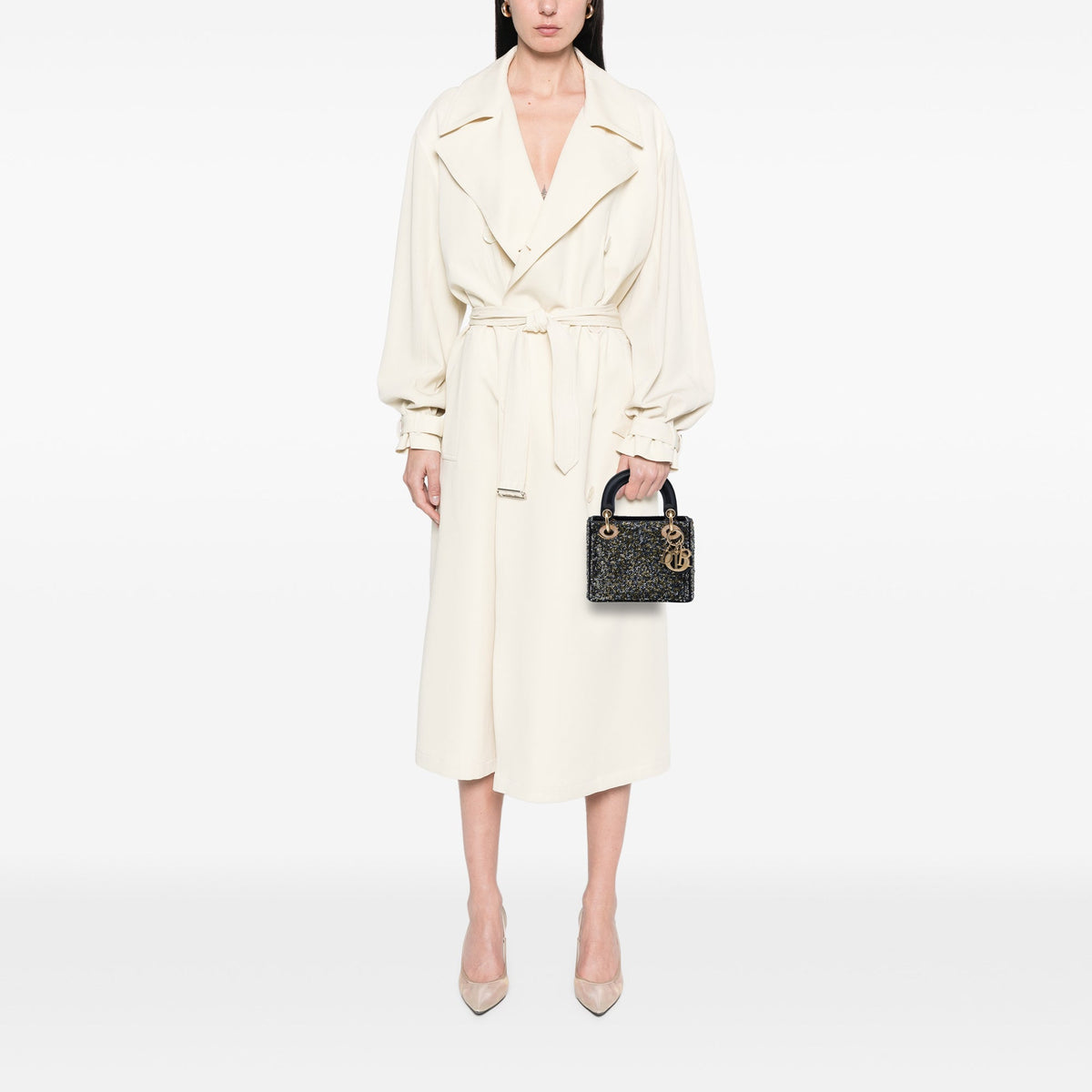Dior Mini Satin Sequin Embellished Lady Dior