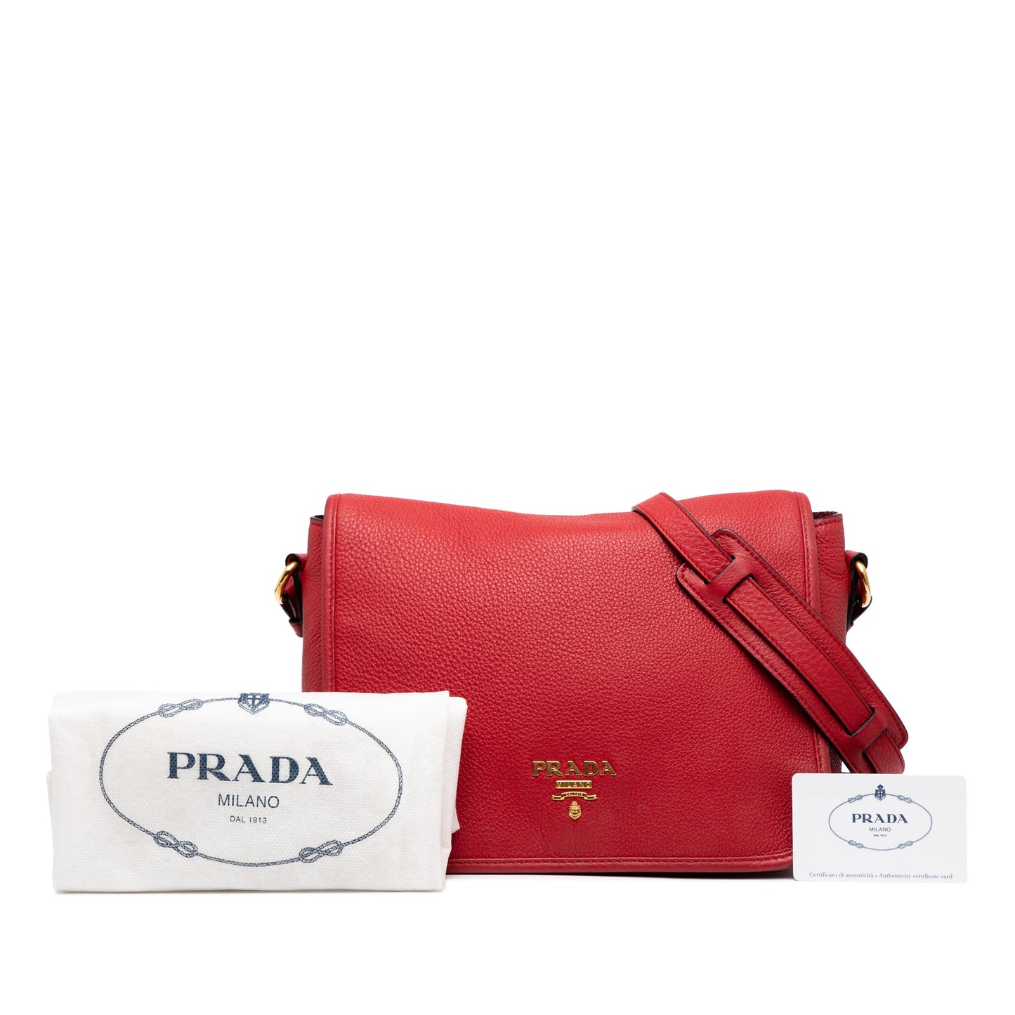 Prada Vitello Phenix Flap Crossbody