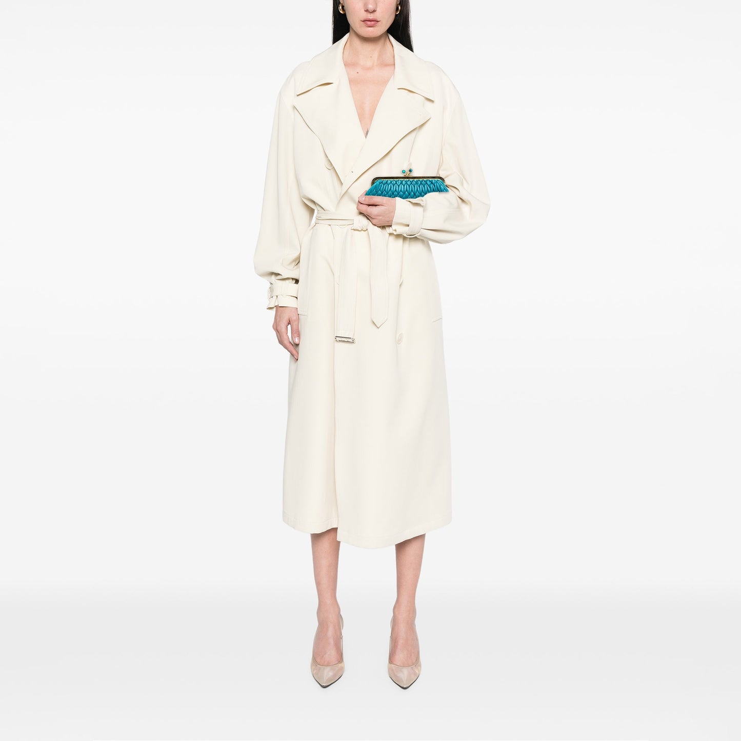 Miu Miu Matelasse Nappa Kiss Lock Frame Clutch