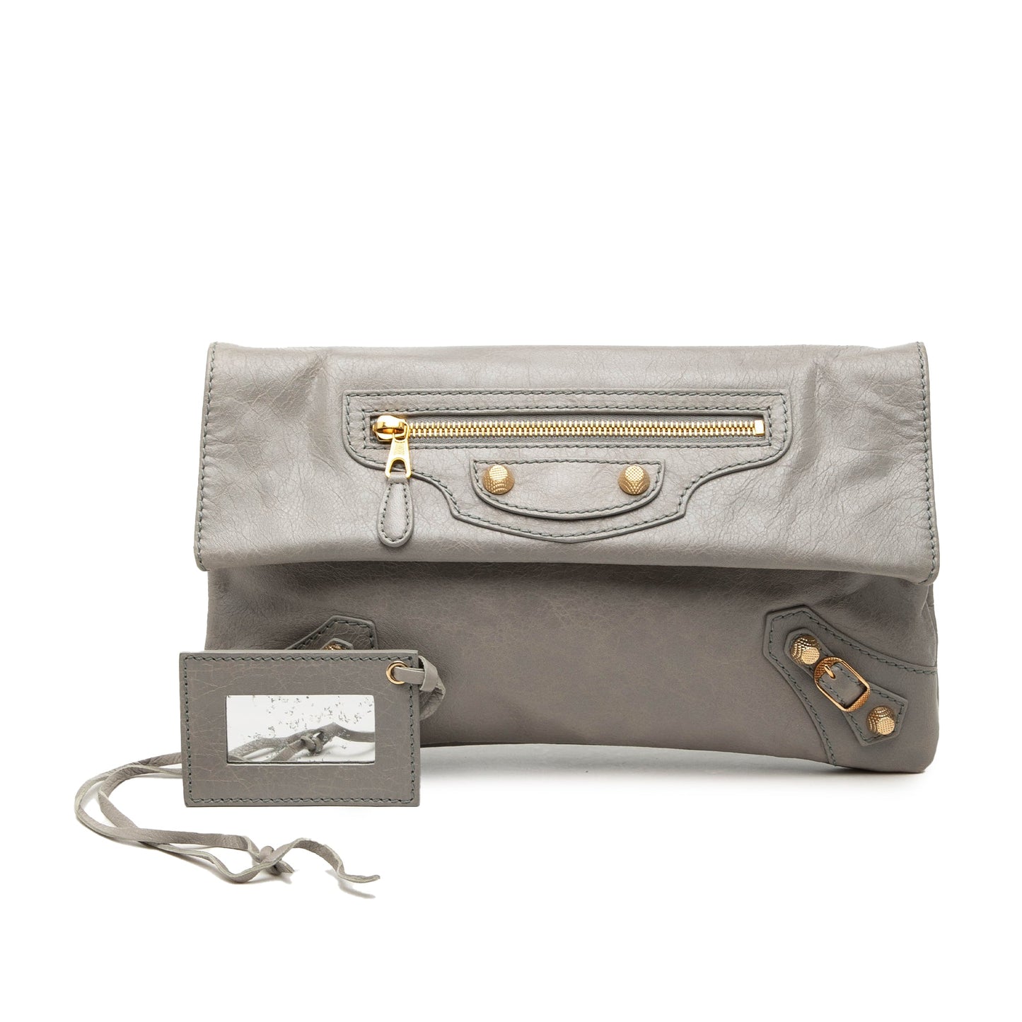 Balenciaga Lambskin Motocross Giant 12 Envelope Clutch