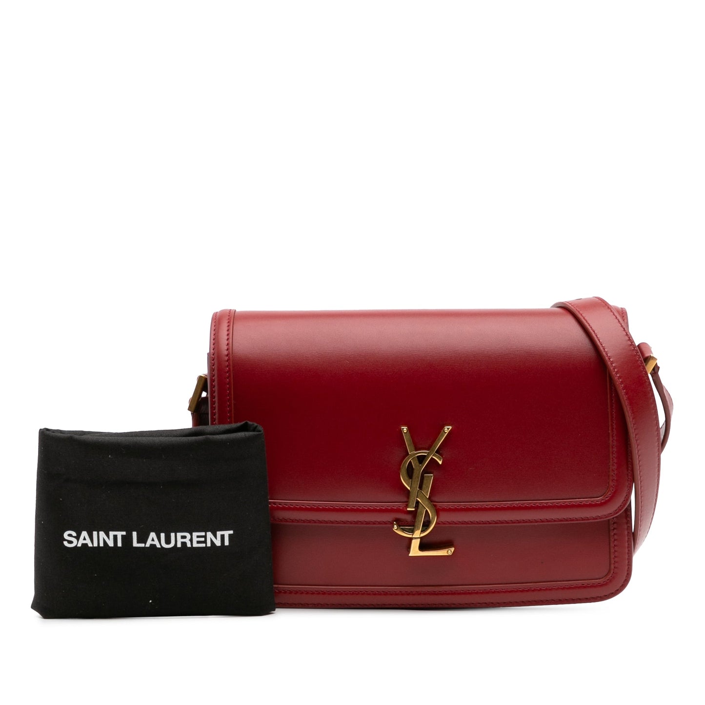 Saint Laurent Medium Calfskin Solferino Satchel In Box