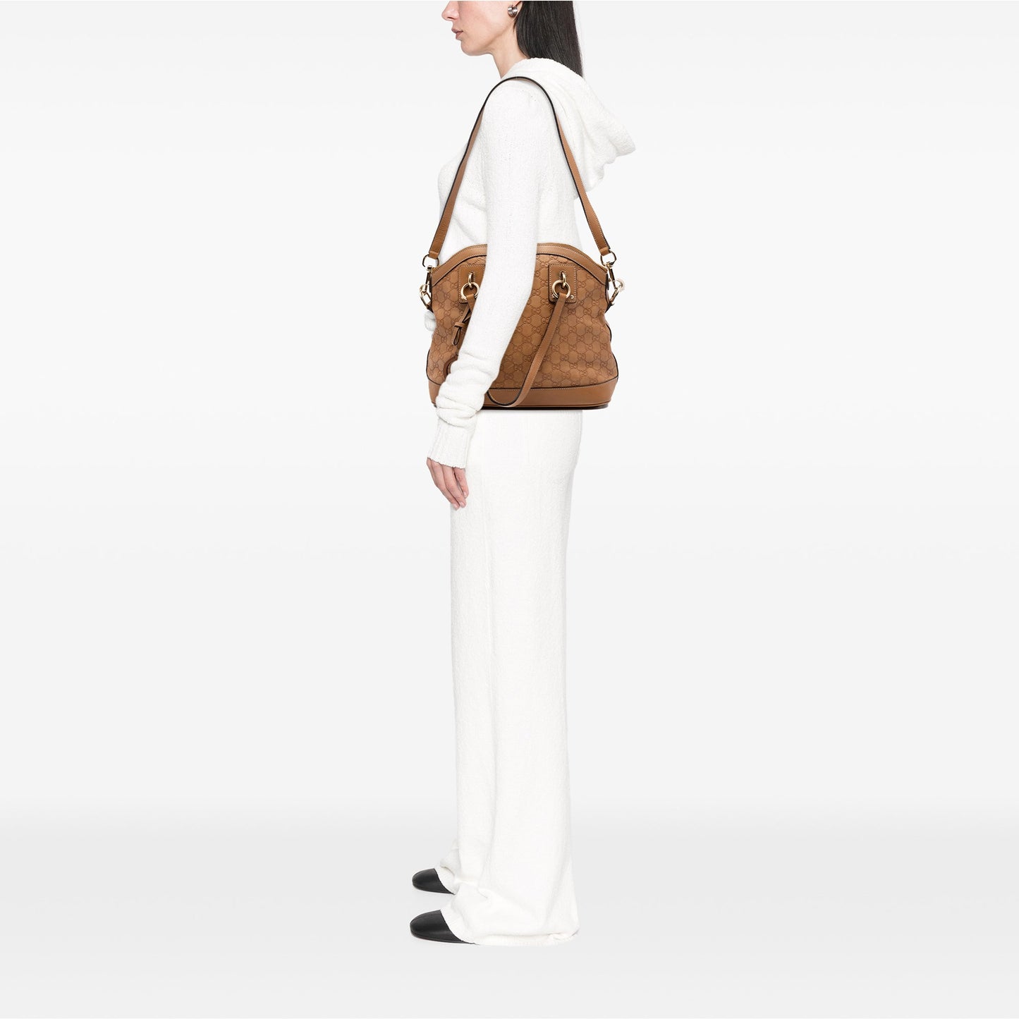 Gucci Medium Guccissima Charm Dome Satchel