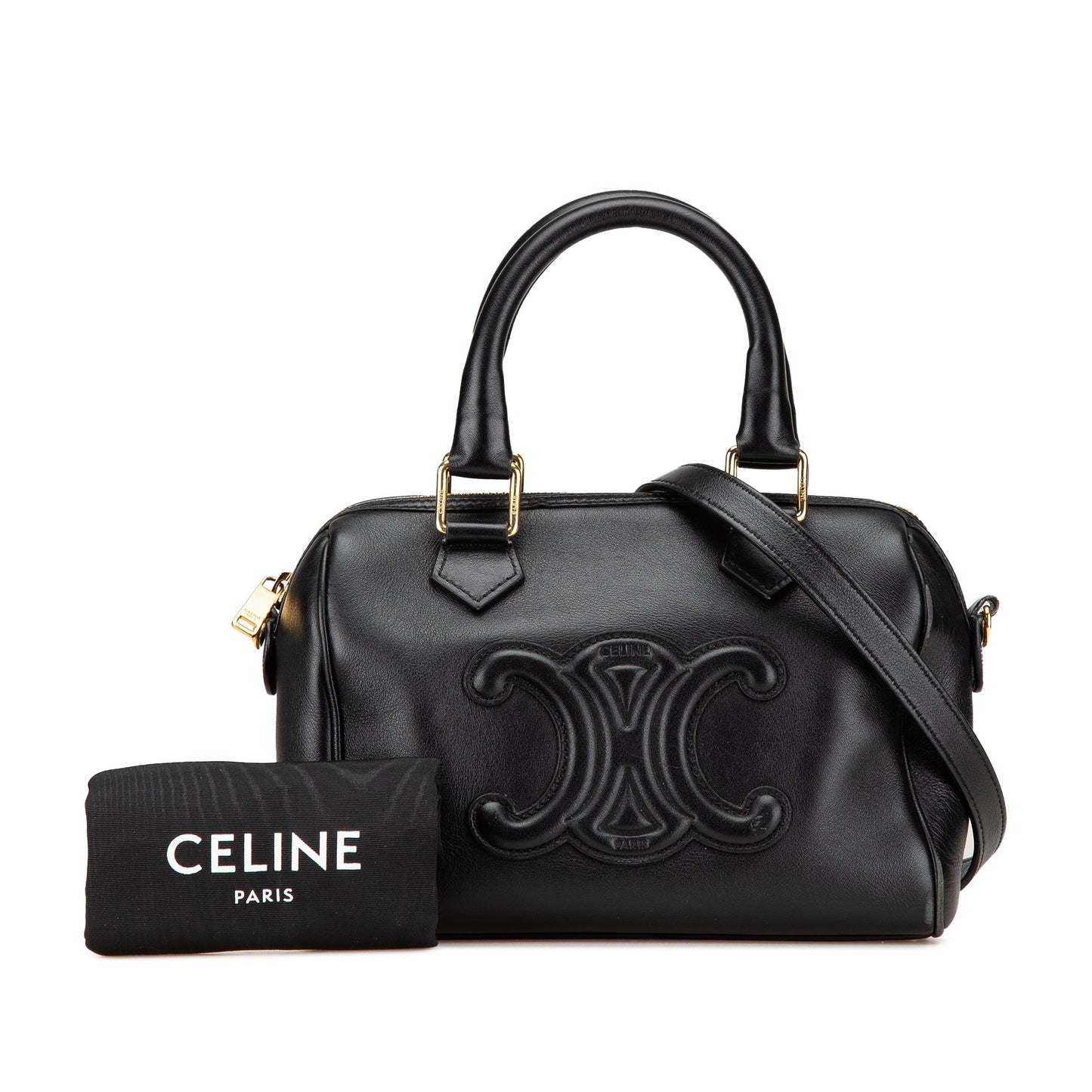 Celine Smooth Calfskin Cuir Triomphe Satchel