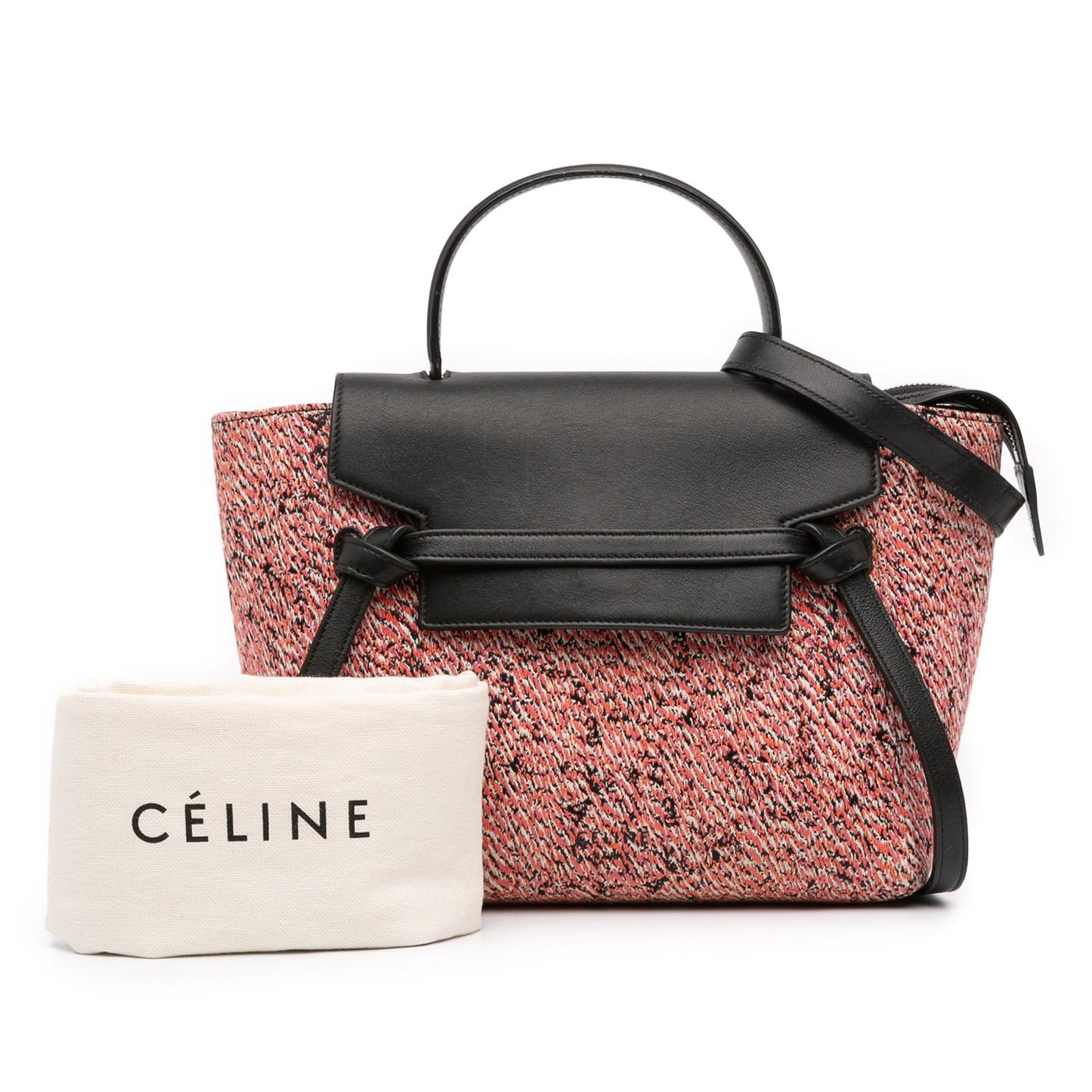 Celine Micro Tweed Belt Satchel