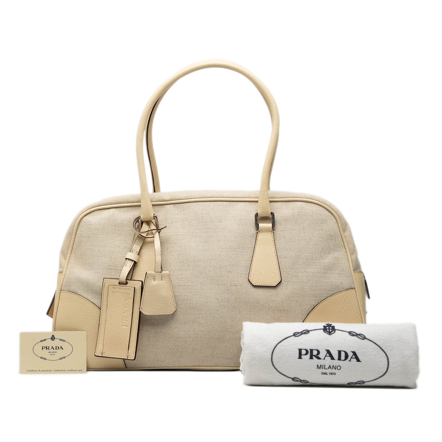 Prada Canvas Shoulder Bag