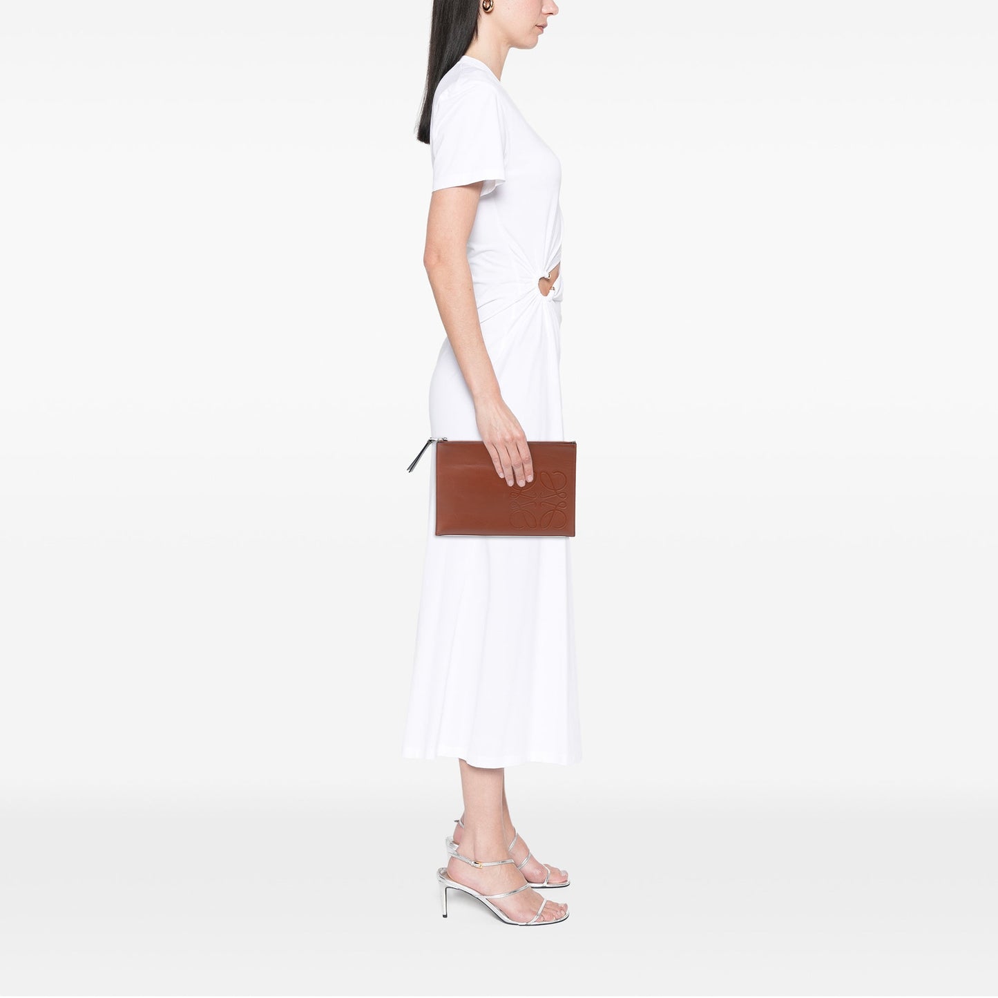 LOEWE Leather Anagram Flat Pouch