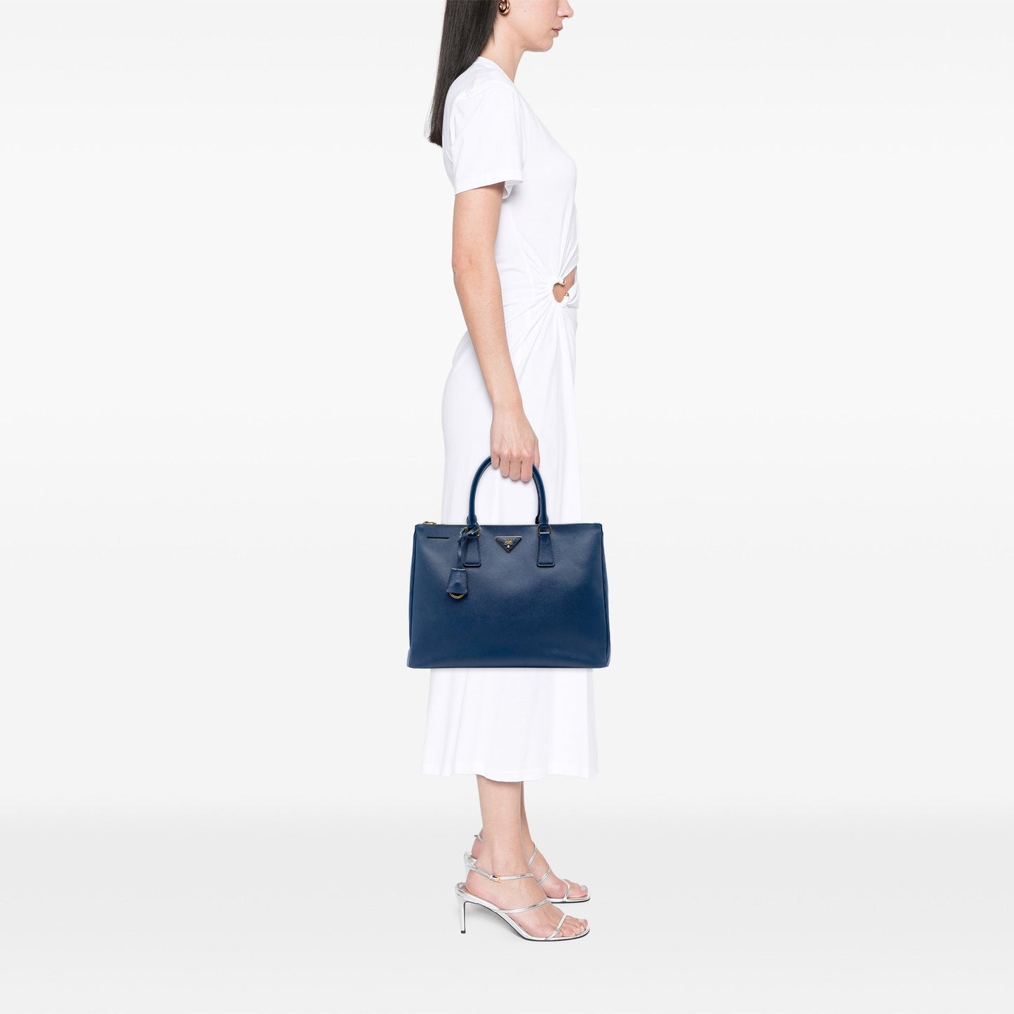 Prada Large Saffiano Lux Galleria Double Zip Tote