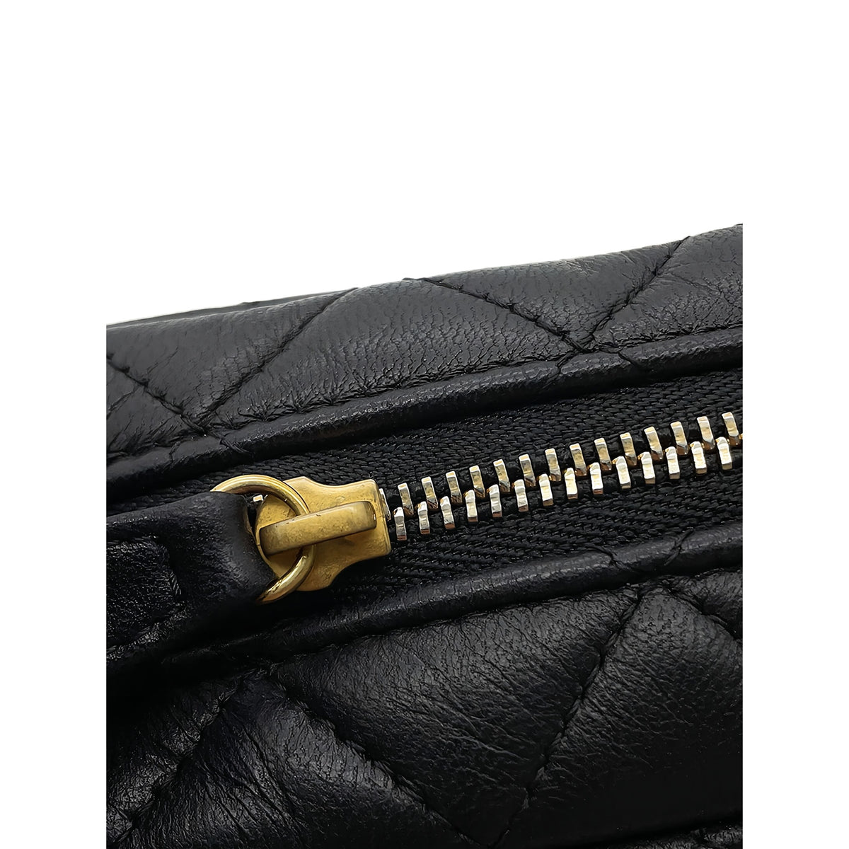 Chanel Small CC Quilted Lambskin Camera Case — Black
