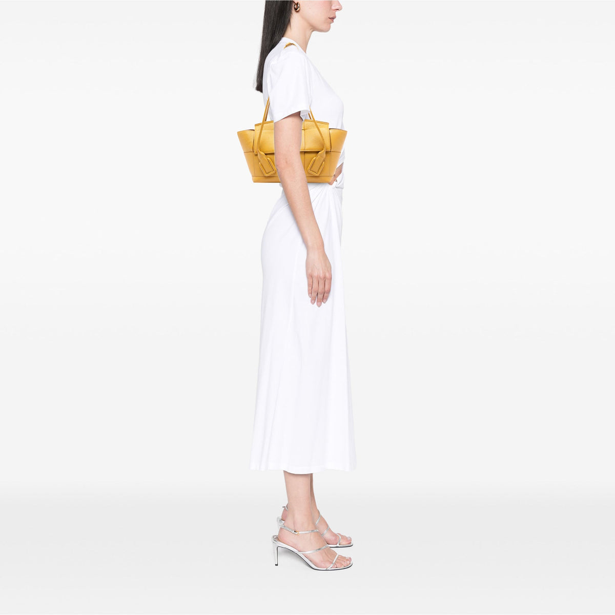 Bottega Veneta Small Goatskin Maxi Intrecciato Arco Satchel