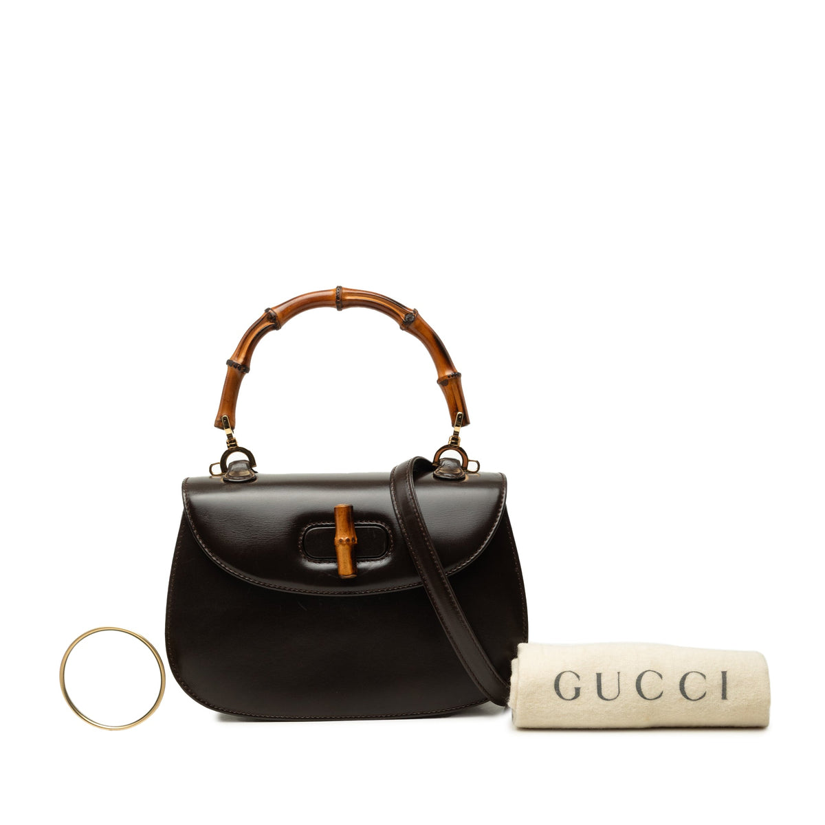 Gucci Small Calfskin Bamboo Night