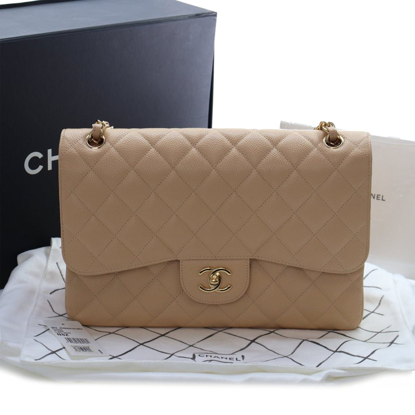 Chanel Jumbo Classic Caviar Double Flap