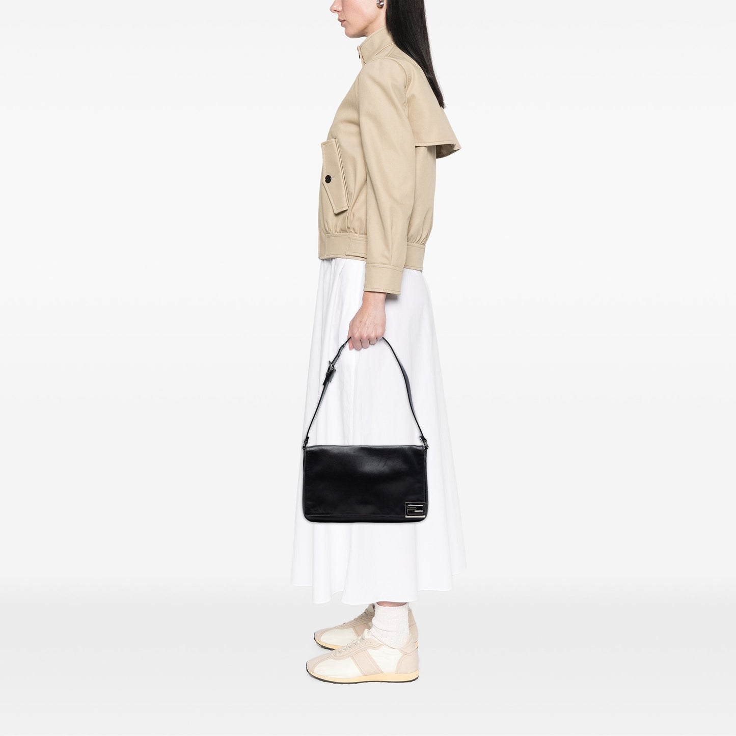 Fendi Calfskin FF Shoulder Bag