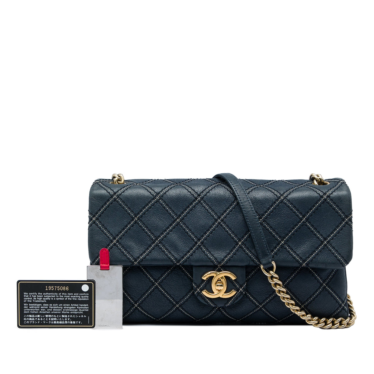Chanel Jumbo Quilted Calfskin Triple Stitched Flap