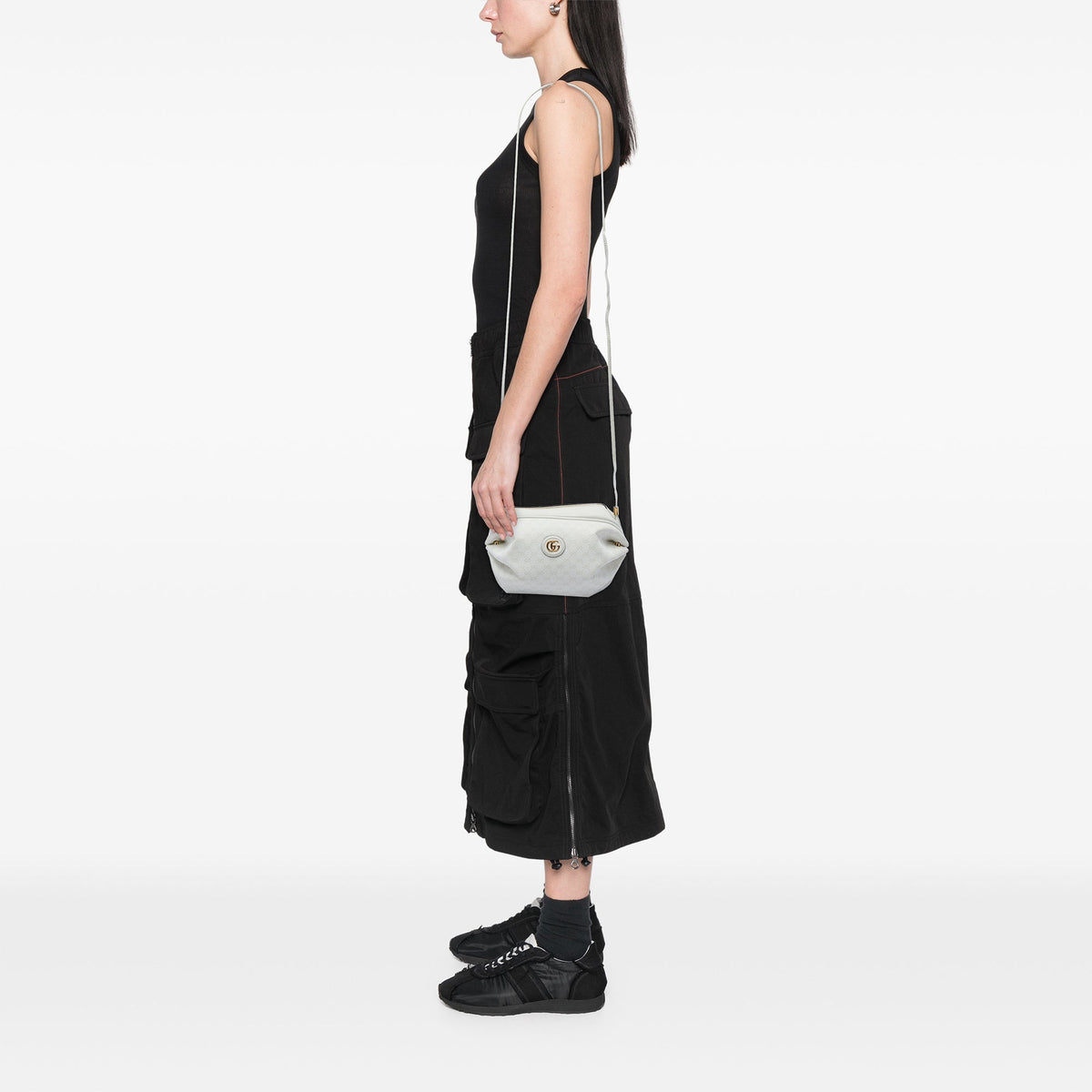 Gucci Mini Micro GG Supreme Candy Crossbody — White