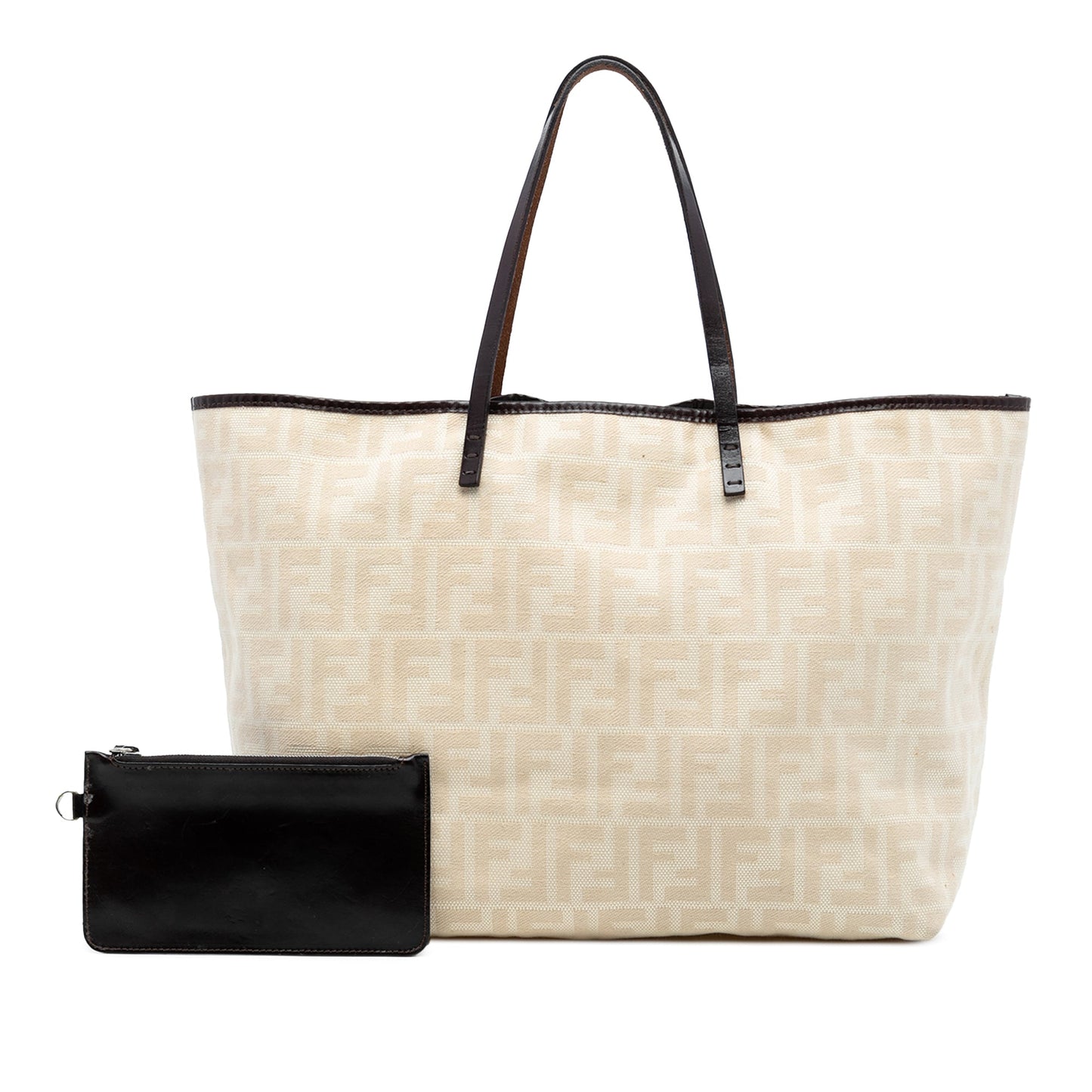 Fendi Medium Zucca Canvas Roll Tote