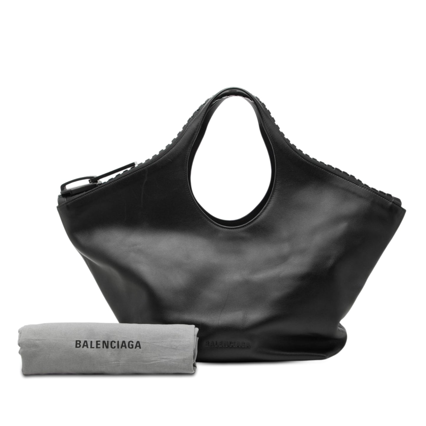 Balenciaga Small Leather Megazip Satchel
